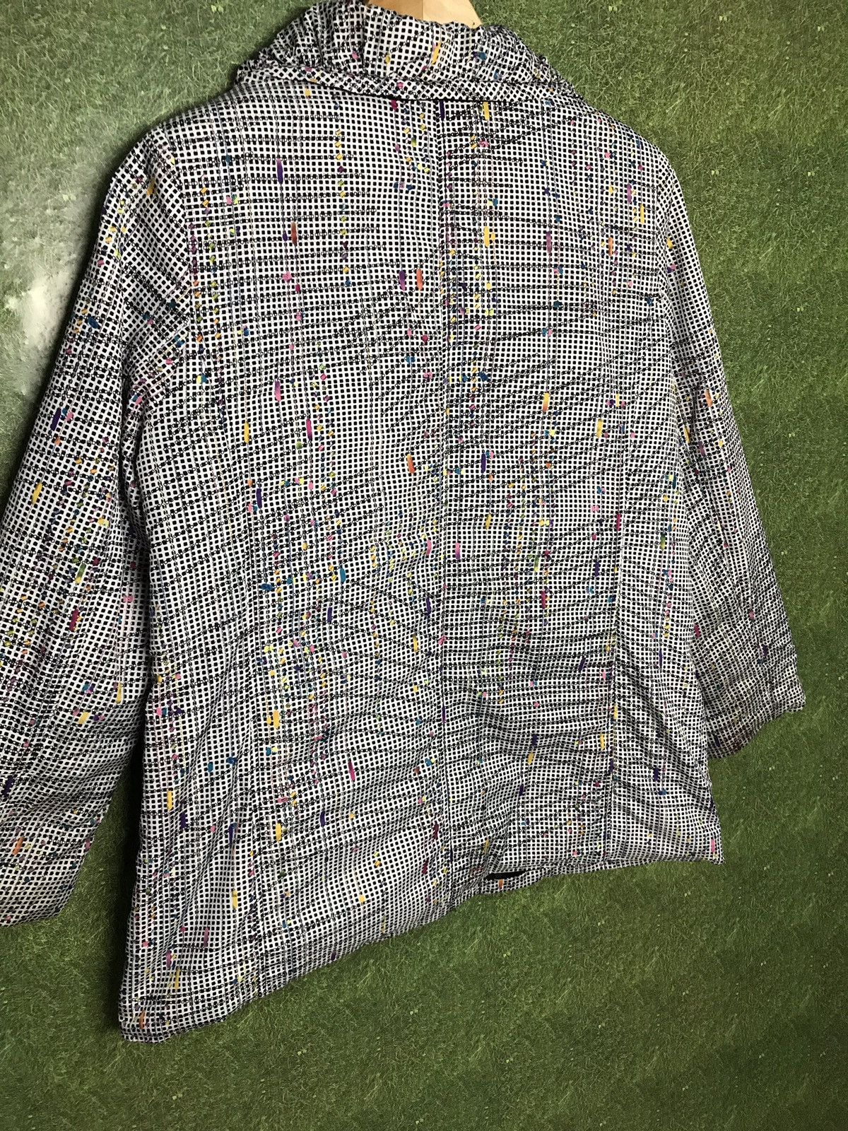 Japanese Brand Elagance Fashion Cheked Multi Colour Art Design Style Size US L / EU 52-54 / 3 - 5 Thumbnail