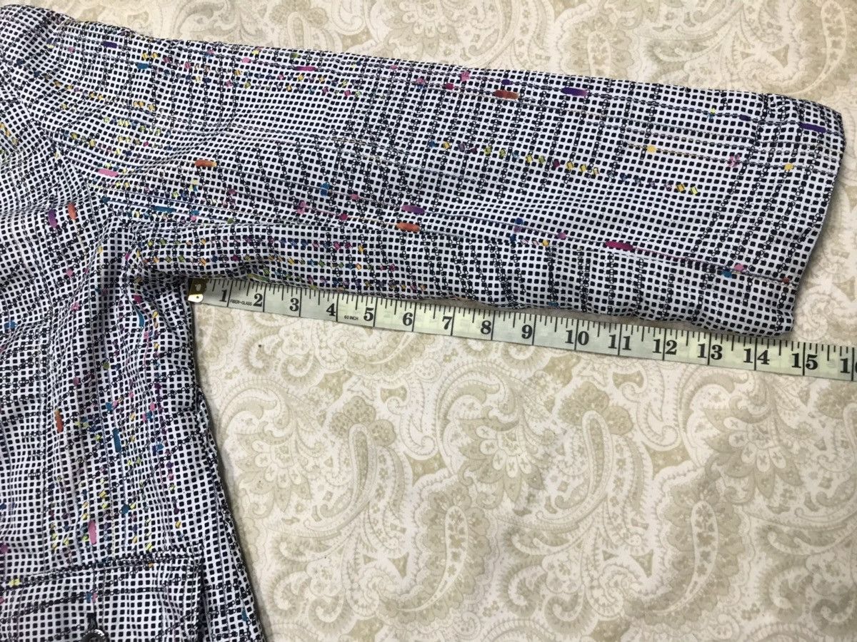 Japanese Brand Elagance Fashion Cheked Multi Colour Art Design Style Size US L / EU 52-54 / 3 - 13 Thumbnail