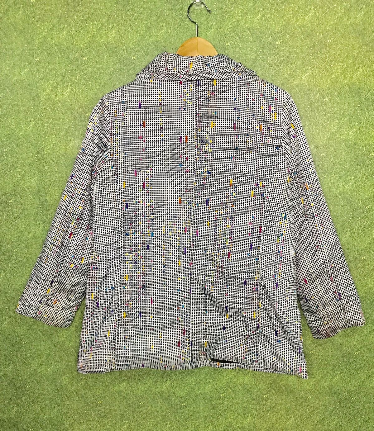 Japanese Brand Elagance Fashion Cheked Multi Colour Art Design Style Size US L / EU 52-54 / 3 - 2 Thumbnail