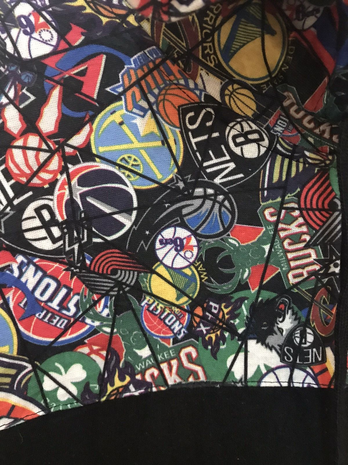 Japanese Brand × NBA × Vintage Vintage NBA HOODIE Sweatshirt Full Print Size US XXL / EU 58 / 5 - 4 Thumbnail