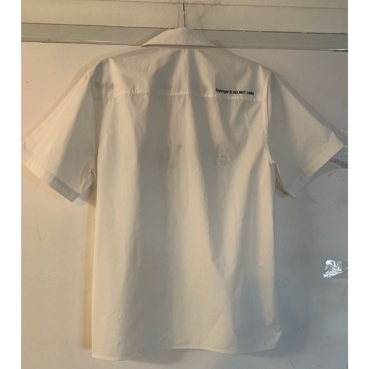Helmut Lang HELMUT LANG LOGO SS WHITE SHIRT Size US M / EU 48-50 / 2 - 8 Thumbnail