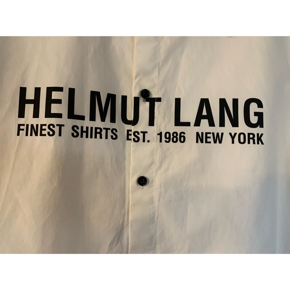 Helmut Lang HELMUT LANG LOGO SS WHITE SHIRT Size US M / EU 48-50 / 2 - 4 Thumbnail
