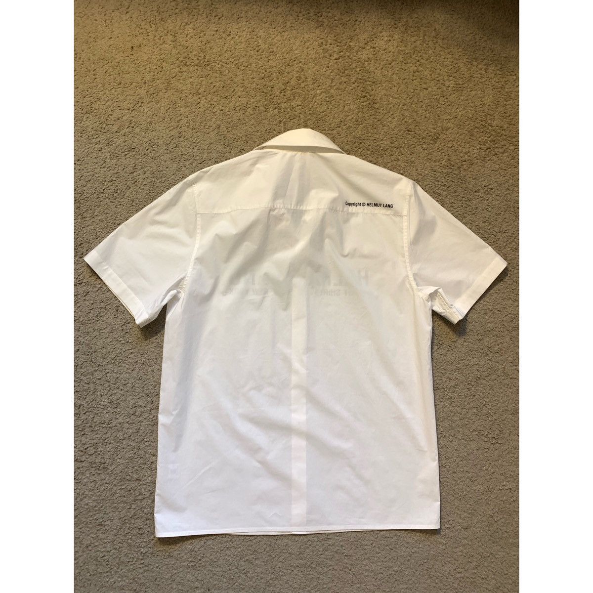 Helmut Lang HELMUT LANG LOGO SS WHITE SHIRT Size US M / EU 48-50 / 2 - 12 Thumbnail