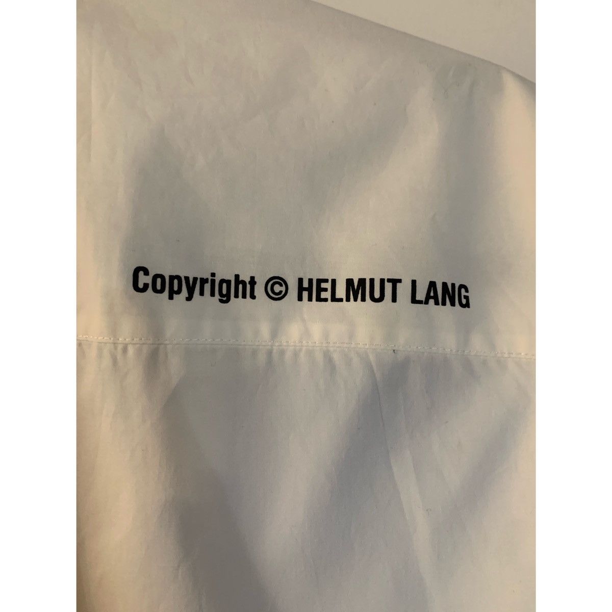 Helmut Lang HELMUT LANG LOGO SS WHITE SHIRT Size US M / EU 48-50 / 2 - 10 Thumbnail