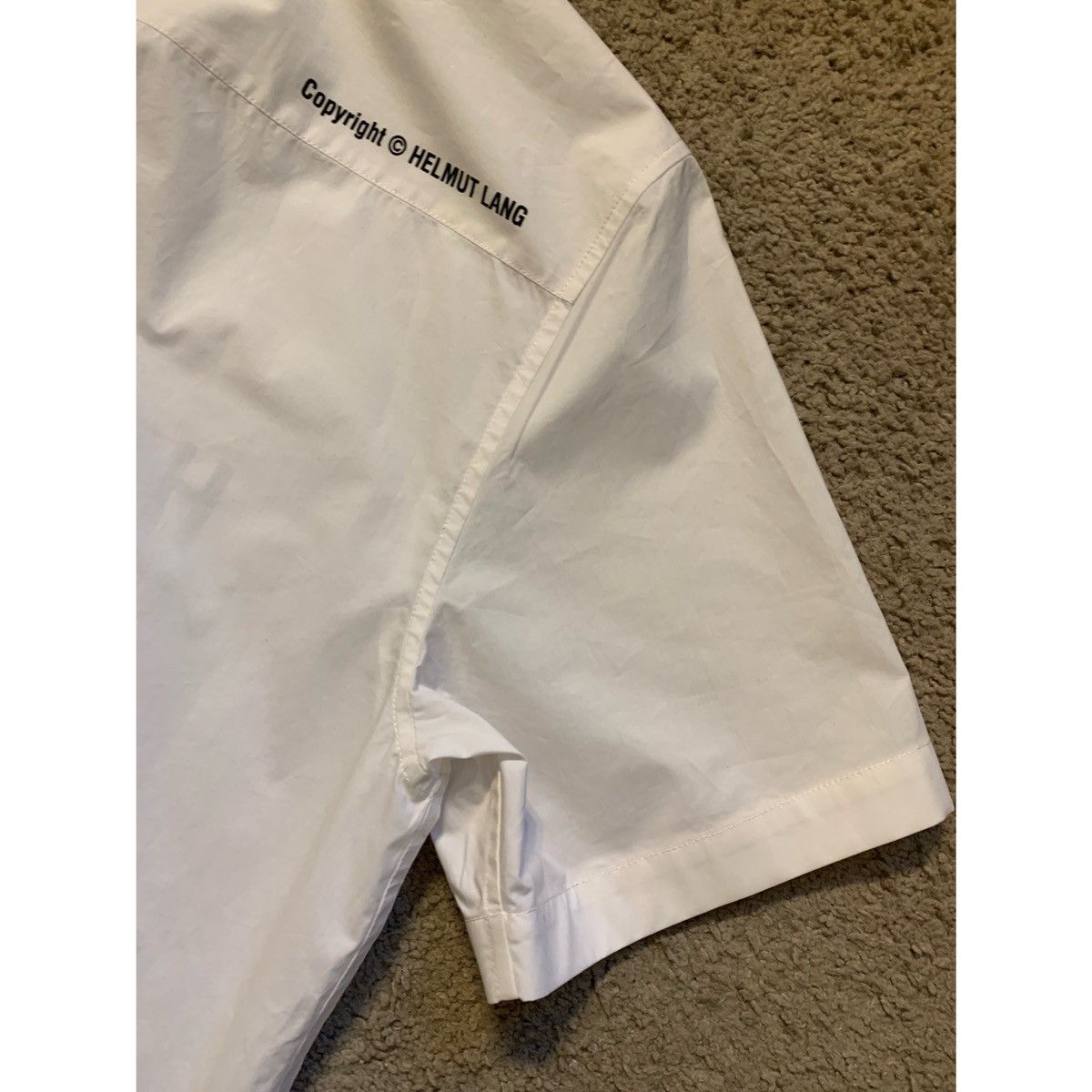 Helmut Lang HELMUT LANG LOGO SS WHITE SHIRT Size US M / EU 48-50 / 2 - 15 Thumbnail