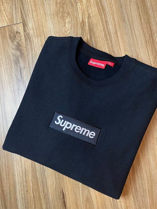 Supreme Supreme 2018 Box Logo Crewneck Black | Grailed