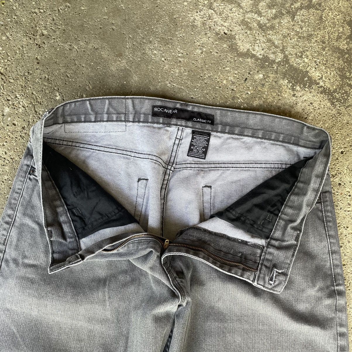 JNCO × Rocawear × Vintage BAGGY VINTAGE Y2K ROCAWEAR GREY DENIM ESSENTIAL JEANS Size US 38 / EU 54 - 9 Thumbnail