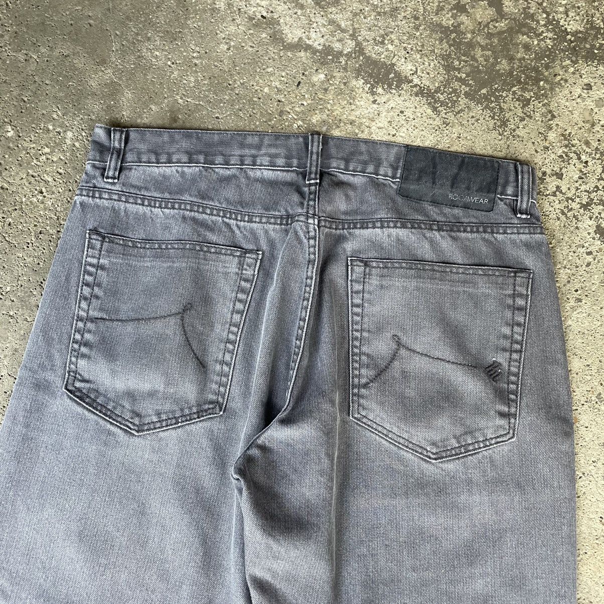 JNCO × Rocawear × Vintage BAGGY VINTAGE Y2K ROCAWEAR GREY DENIM ESSENTIAL JEANS Size US 38 / EU 54 - 4 Thumbnail