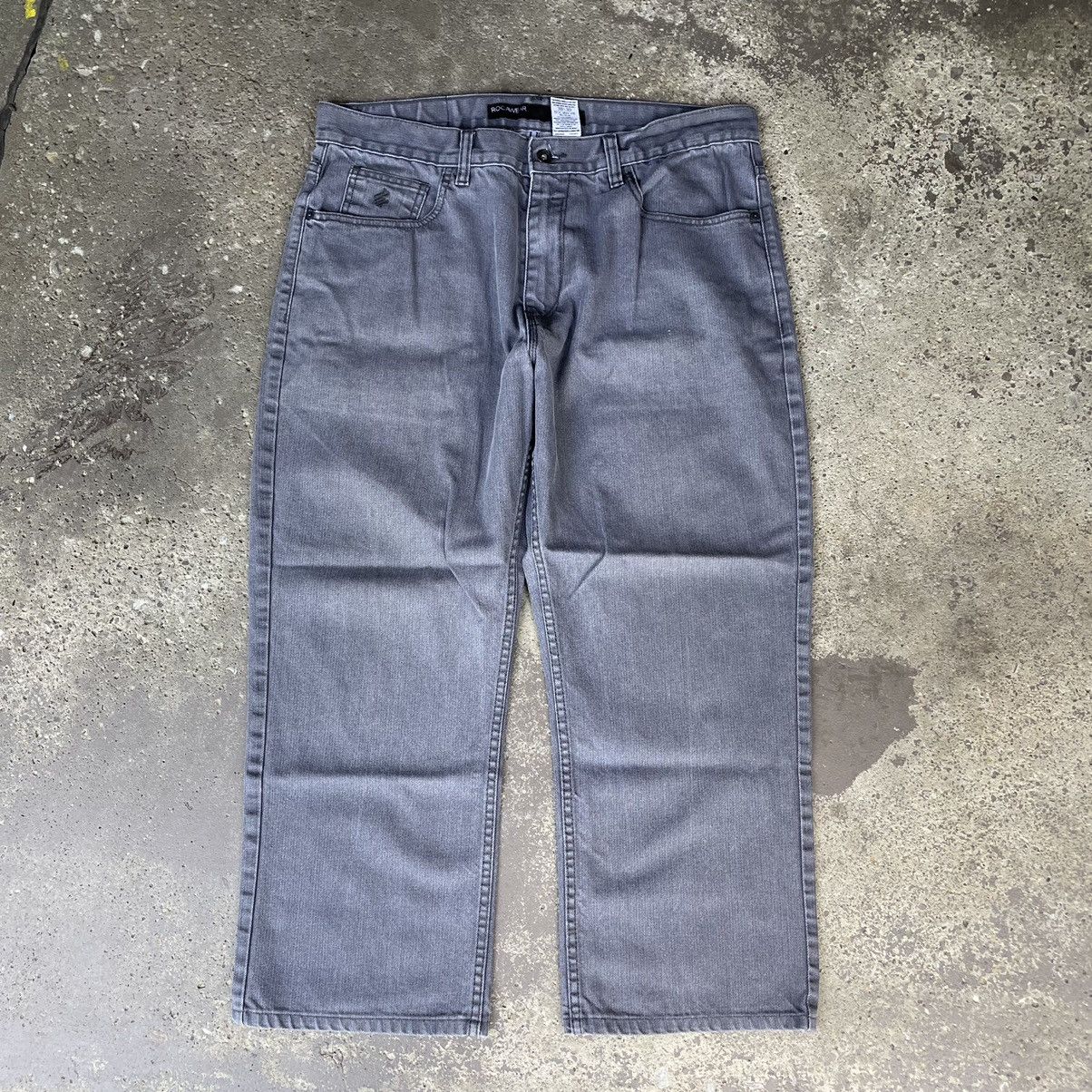JNCO × Rocawear × Vintage BAGGY VINTAGE Y2K ROCAWEAR GREY DENIM ESSENTIAL JEANS Size US 38 / EU 54 - 2 Thumbnail
