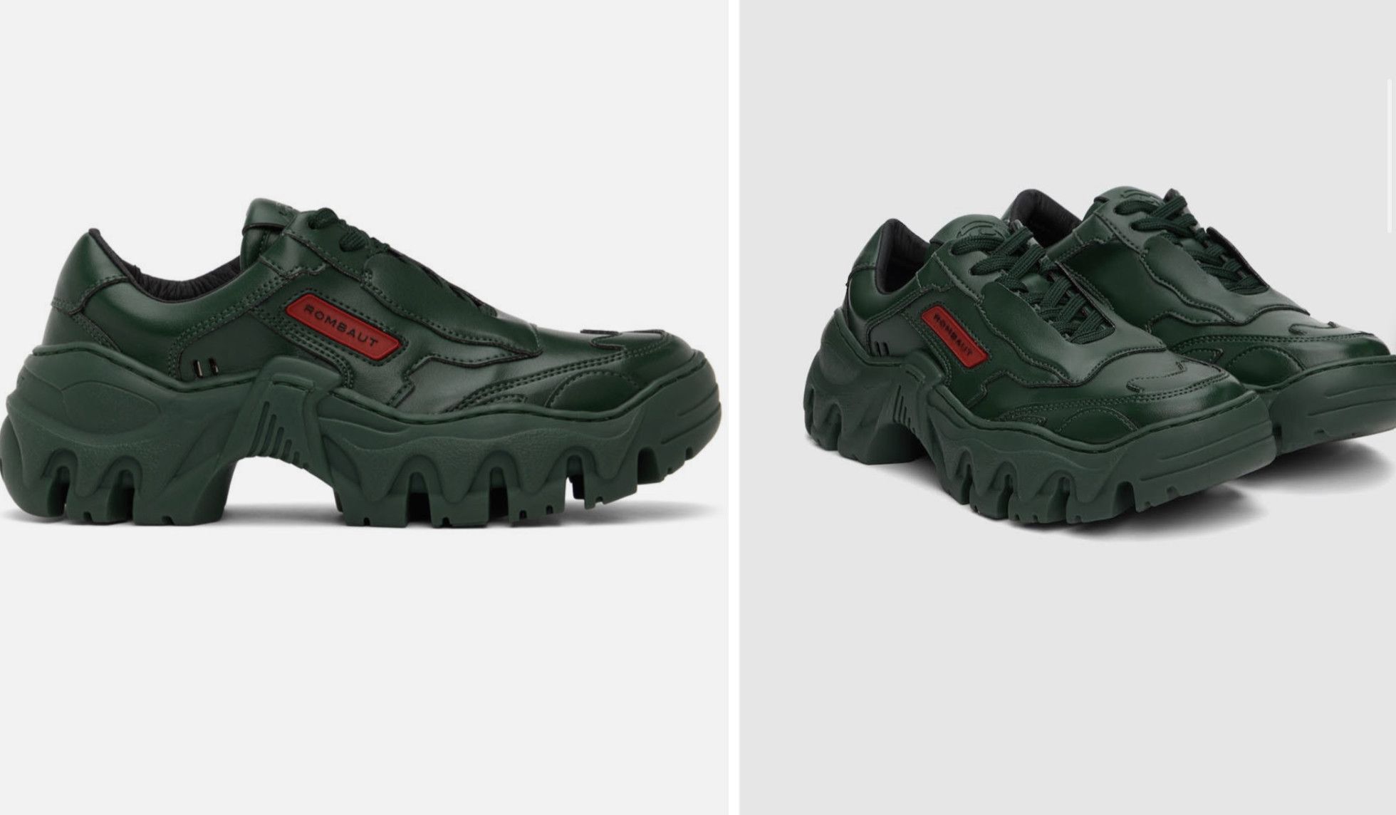 Rombaut Rombaut Green Boccaccio II Sneakers FW 2022 Size US 10 / EU 43 - 4 Thumbnail