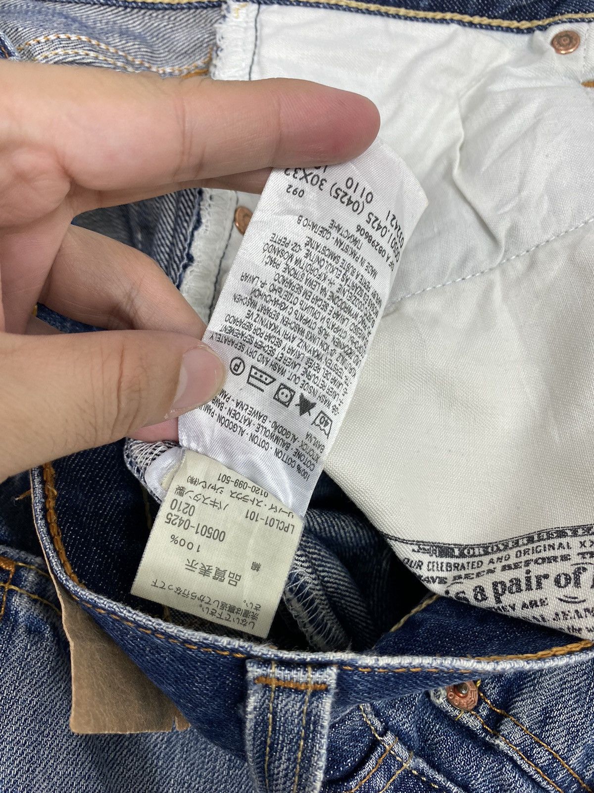 Levi's Rare‼️ Levi’s 501 Distressed Jeans Button Fly Size US 31 - 7 Thumbnail