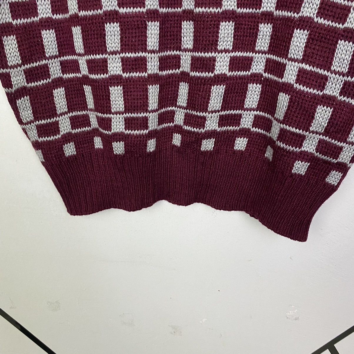 Aran Isles Knitwear × Japanese Brand Vintage Japan Wool Pull Over Knitwear Sweater Jumper Size XS / US 0-2 / IT 36-38 - 6 Thumbnail