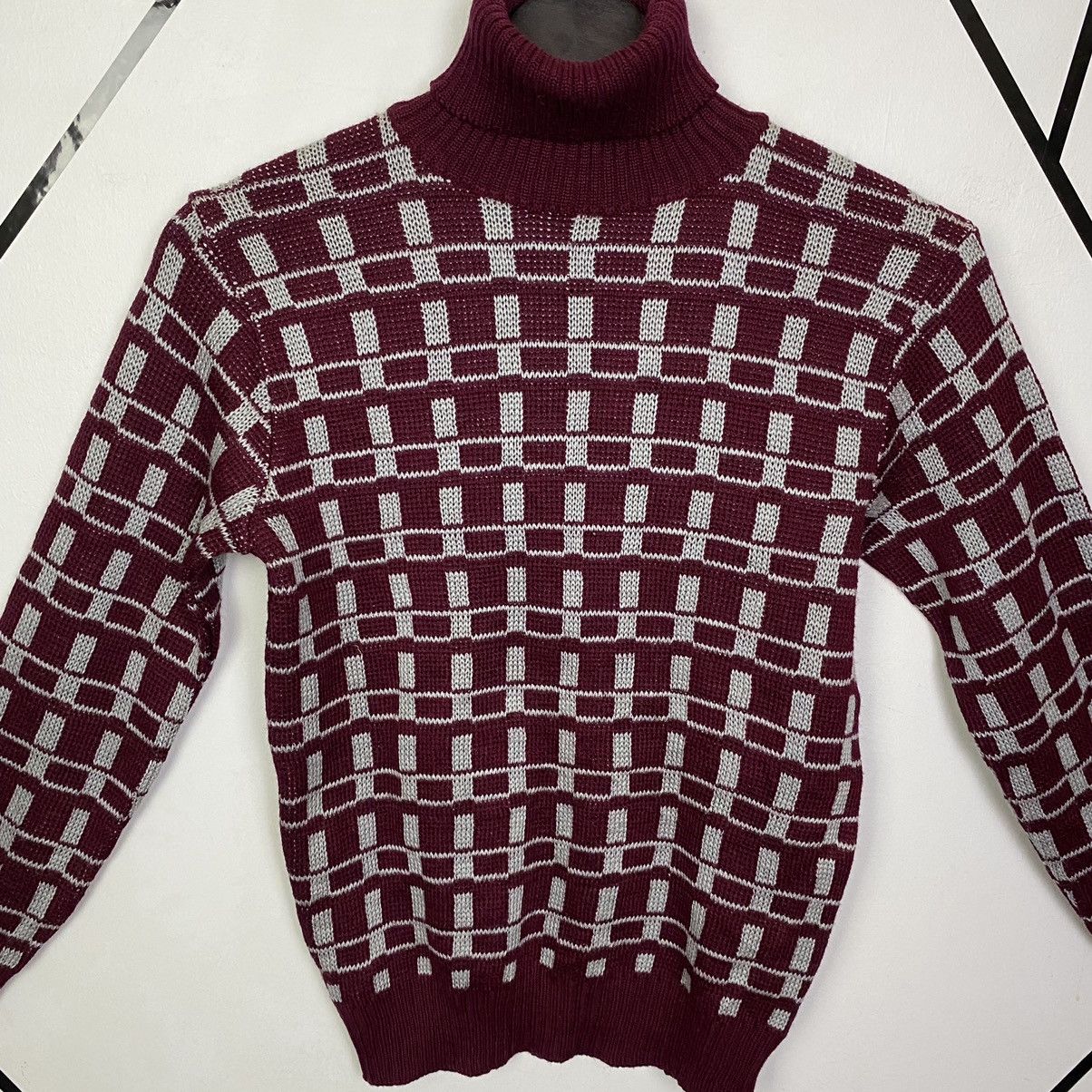 Aran Isles Knitwear × Japanese Brand Vintage Japan Wool Pull Over Knitwear Sweater Jumper Size XS / US 0-2 / IT 36-38 - 2 Thumbnail