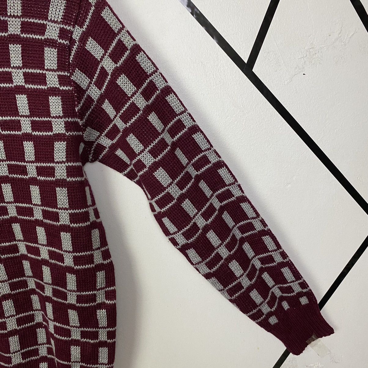 Aran Isles Knitwear × Japanese Brand Vintage Japan Wool Pull Over Knitwear Sweater Jumper Size XS / US 0-2 / IT 36-38 - 5 Thumbnail