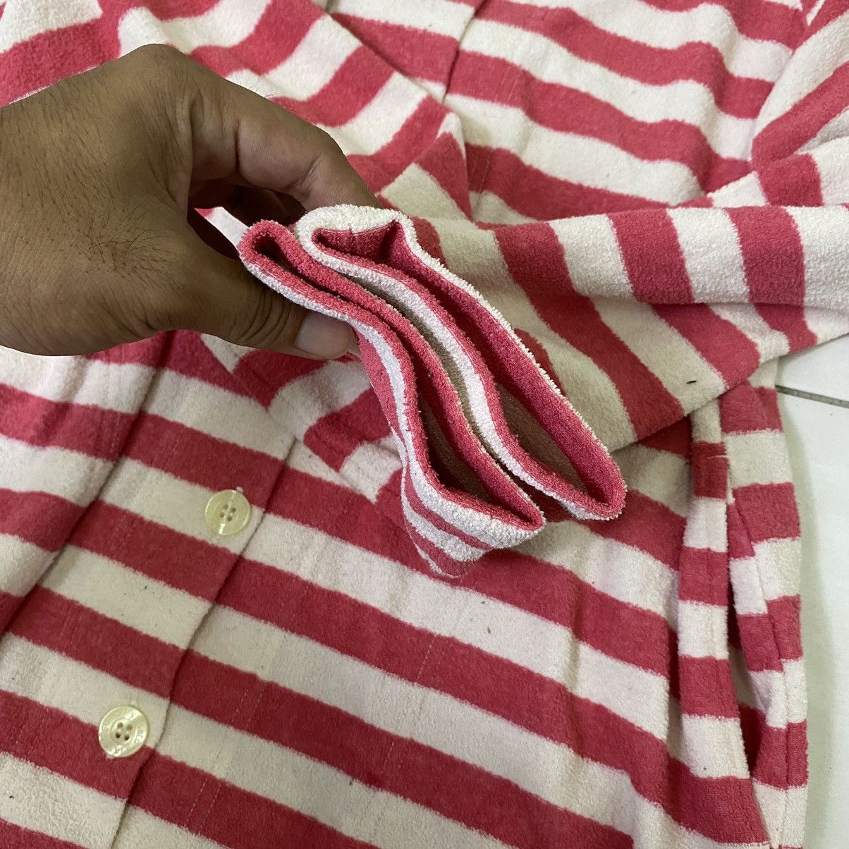 Issey Miyake × Japanese Brand × Ne-Net Vintage Tsumori chisato by Issey Miyake Fleece Button Up Size L / US 10 / IT 46 - 5 Thumbnail