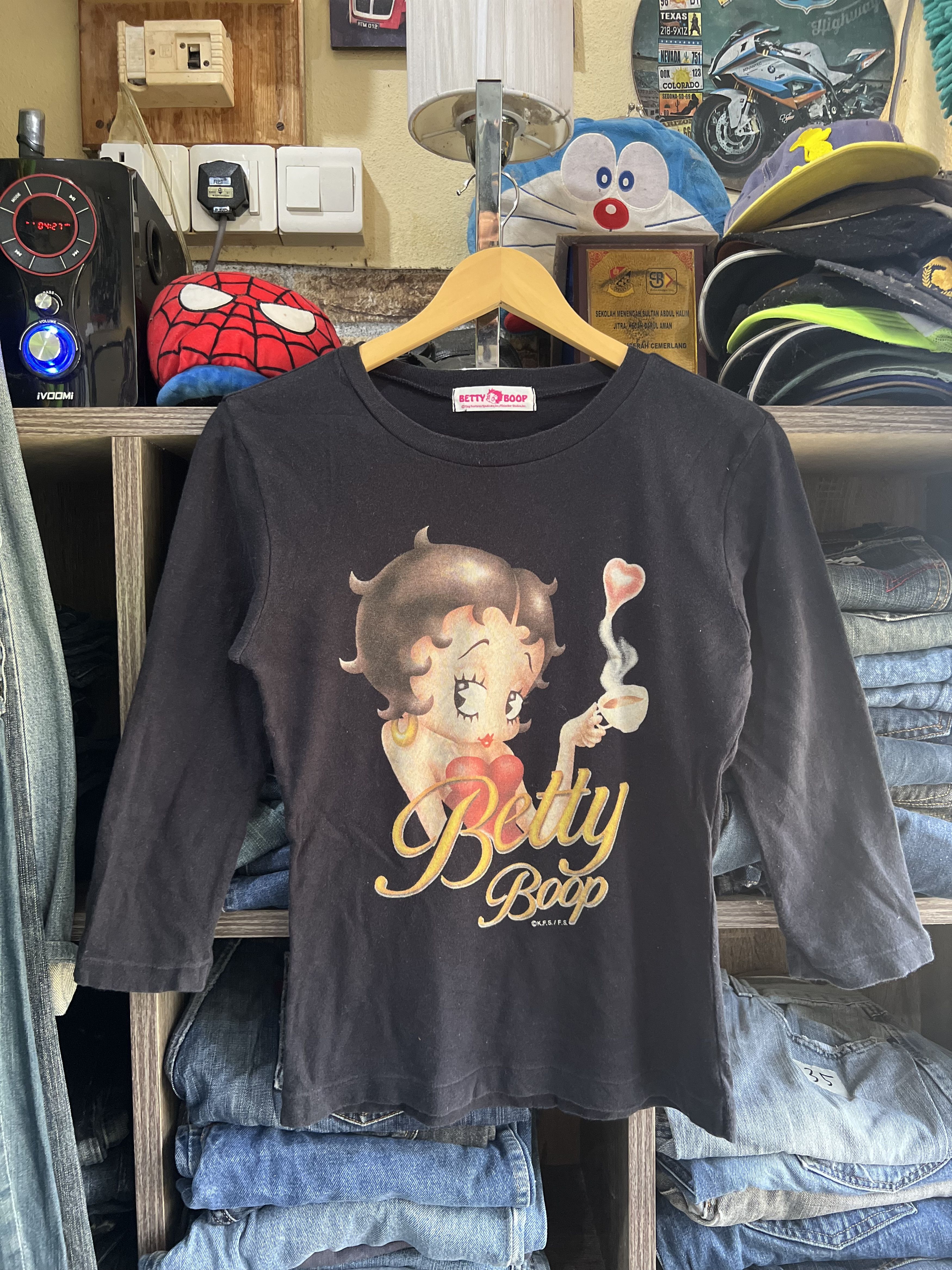 Cartoon Network 🔥Vintage Betty Boop Long Sleeves Size S / US 4 / IT 40 - 12 Thumbnail