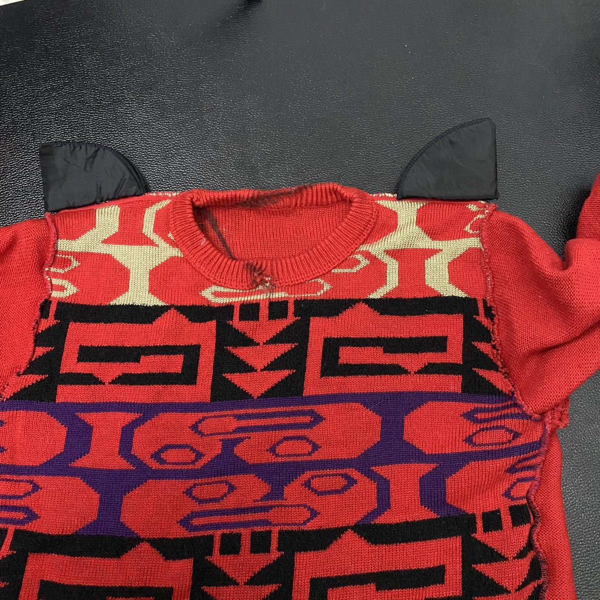 Aran Isles Knitwear × Japanese Brand × Vintage OFFER🔥Vintage Full Art Print Jumper Sweater Knitwear Size M / US 6-8 / IT 42-44 - 10 Thumbnail