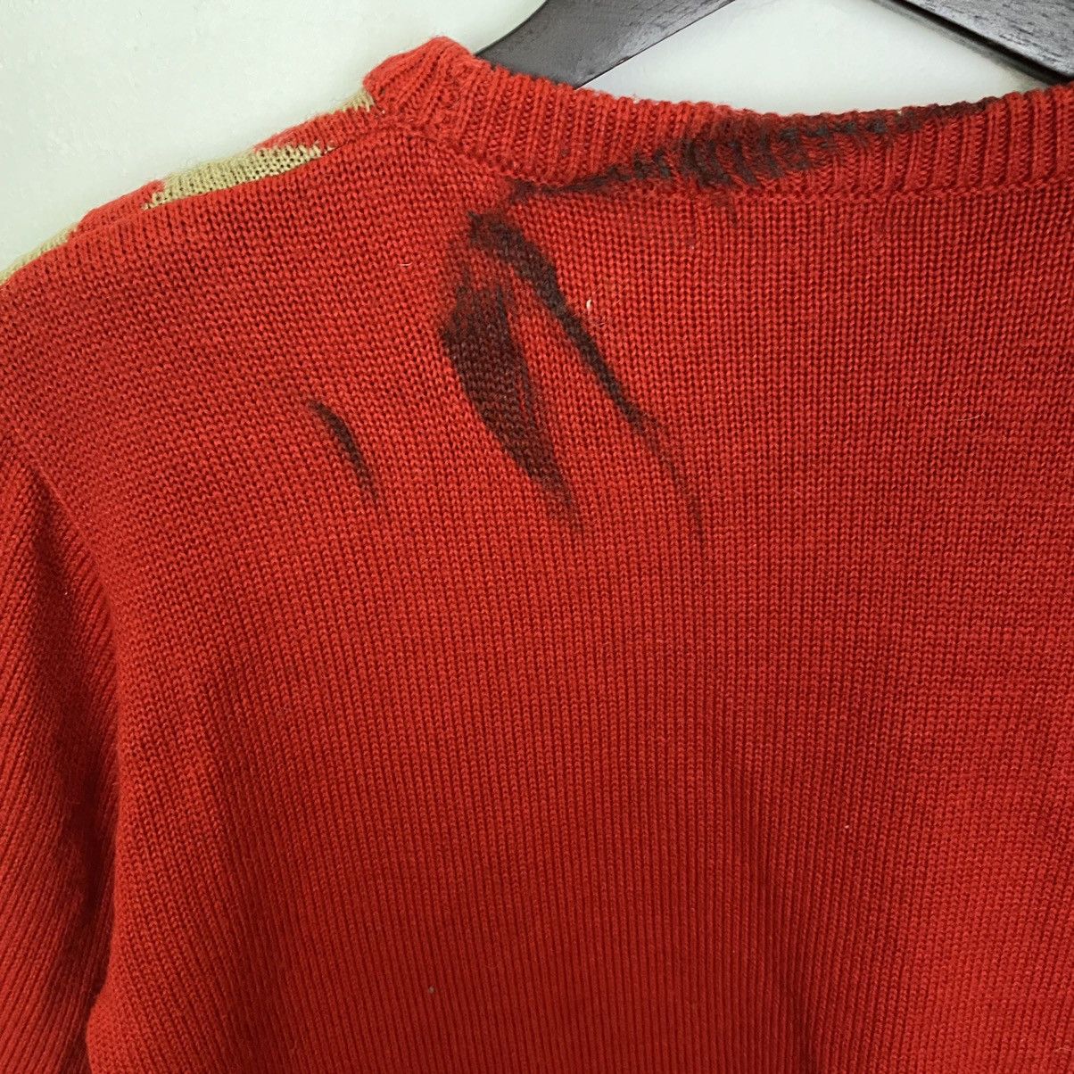 Aran Isles Knitwear × Japanese Brand × Vintage OFFER🔥Vintage Full Art Print Jumper Sweater Knitwear Size M / US 6-8 / IT 42-44 - 7 Thumbnail