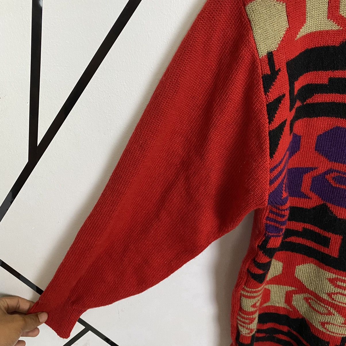 Aran Isles Knitwear × Japanese Brand × Vintage OFFER🔥Vintage Full Art Print Jumper Sweater Knitwear Size M / US 6-8 / IT 42-44 - 4 Thumbnail
