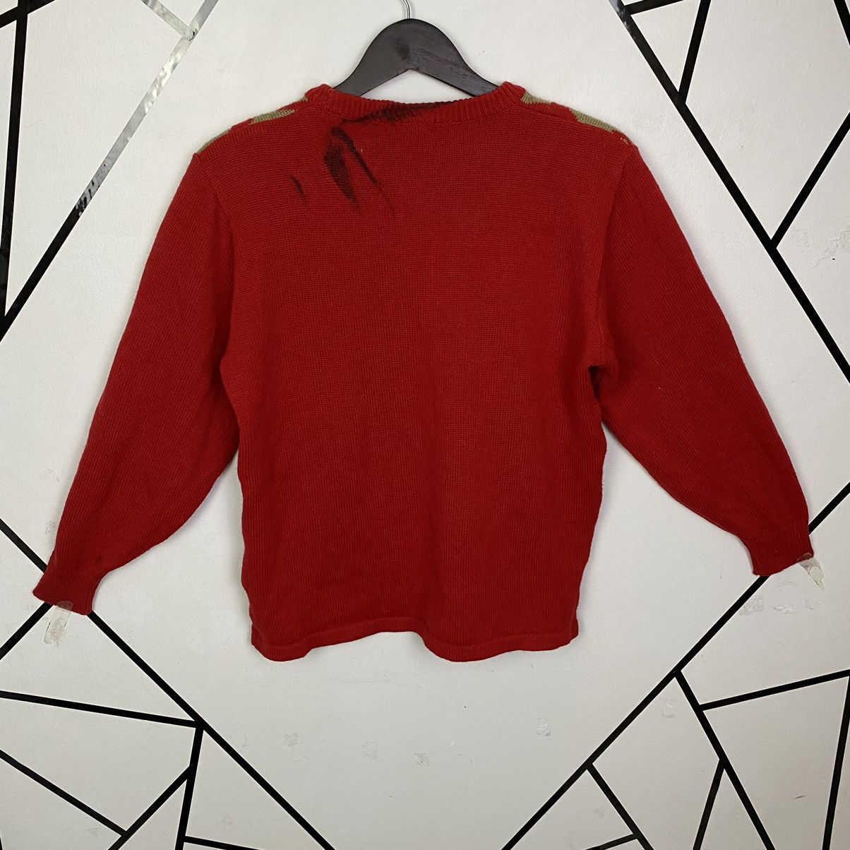 Aran Isles Knitwear × Japanese Brand × Vintage OFFER🔥Vintage Full Art Print Jumper Sweater Knitwear Size M / US 6-8 / IT 42-44 - 6 Thumbnail