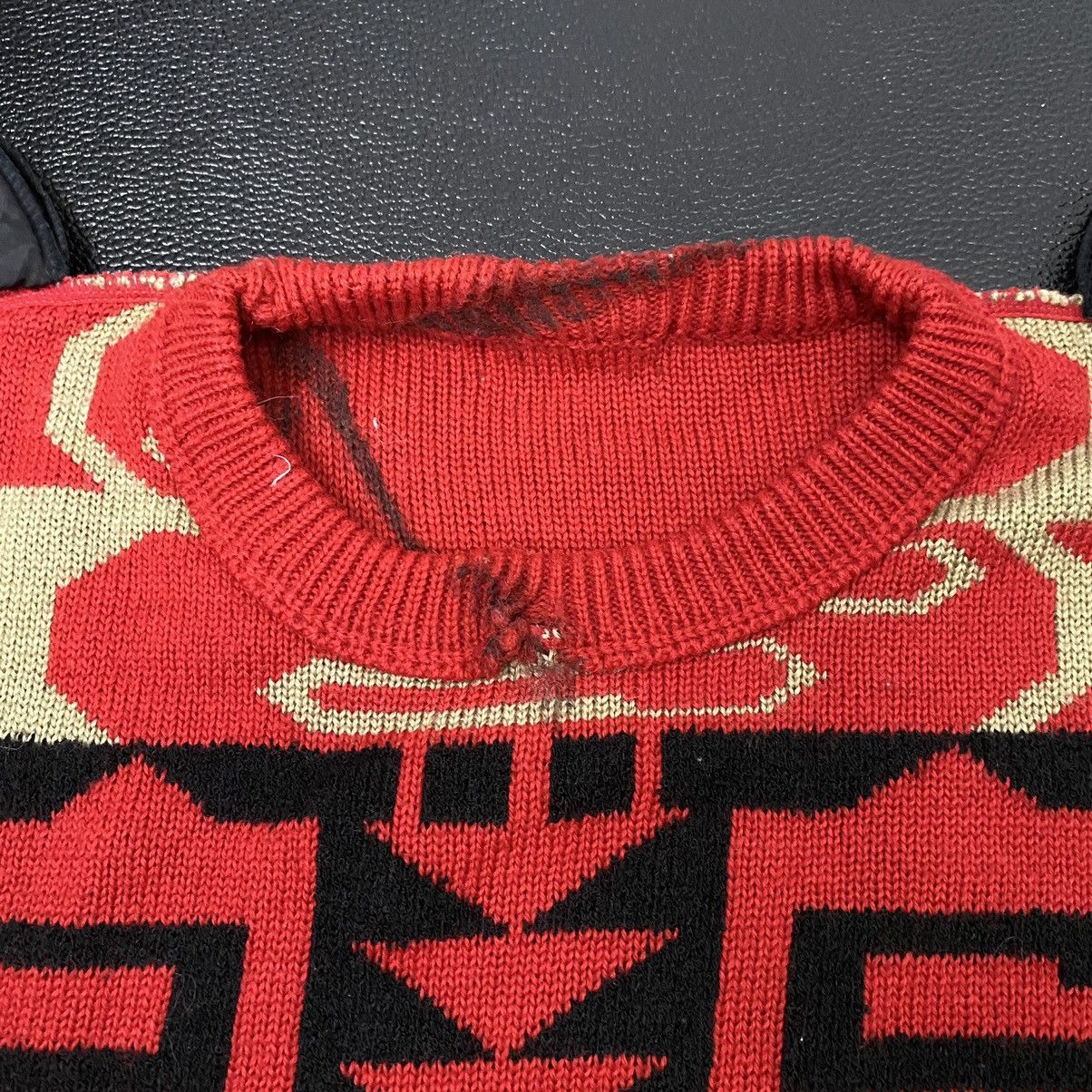 Aran Isles Knitwear × Japanese Brand × Vintage OFFER🔥Vintage Full Art Print Jumper Sweater Knitwear Size M / US 6-8 / IT 42-44 - 9 Thumbnail