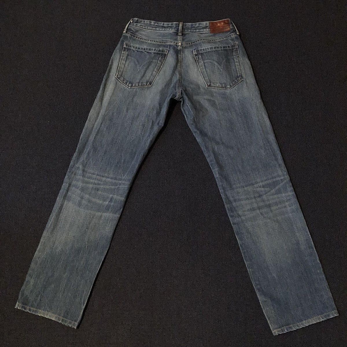 Levi's Made & Crafted Levi’s Big E Ruler Straight Buttonfly Denim Jeans 31x34 Blue Size US 31 - 2 Thumbnail