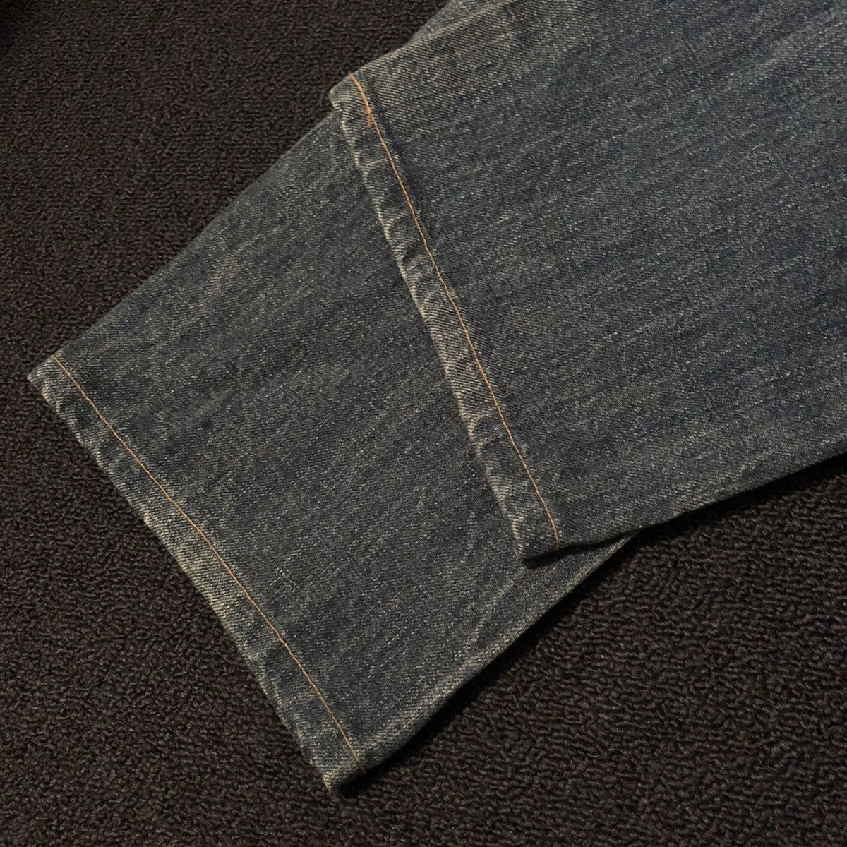 Levi's Made & Crafted Levi’s Big E Ruler Straight Buttonfly Denim Jeans 31x34 Blue Size US 31 - 6 Thumbnail