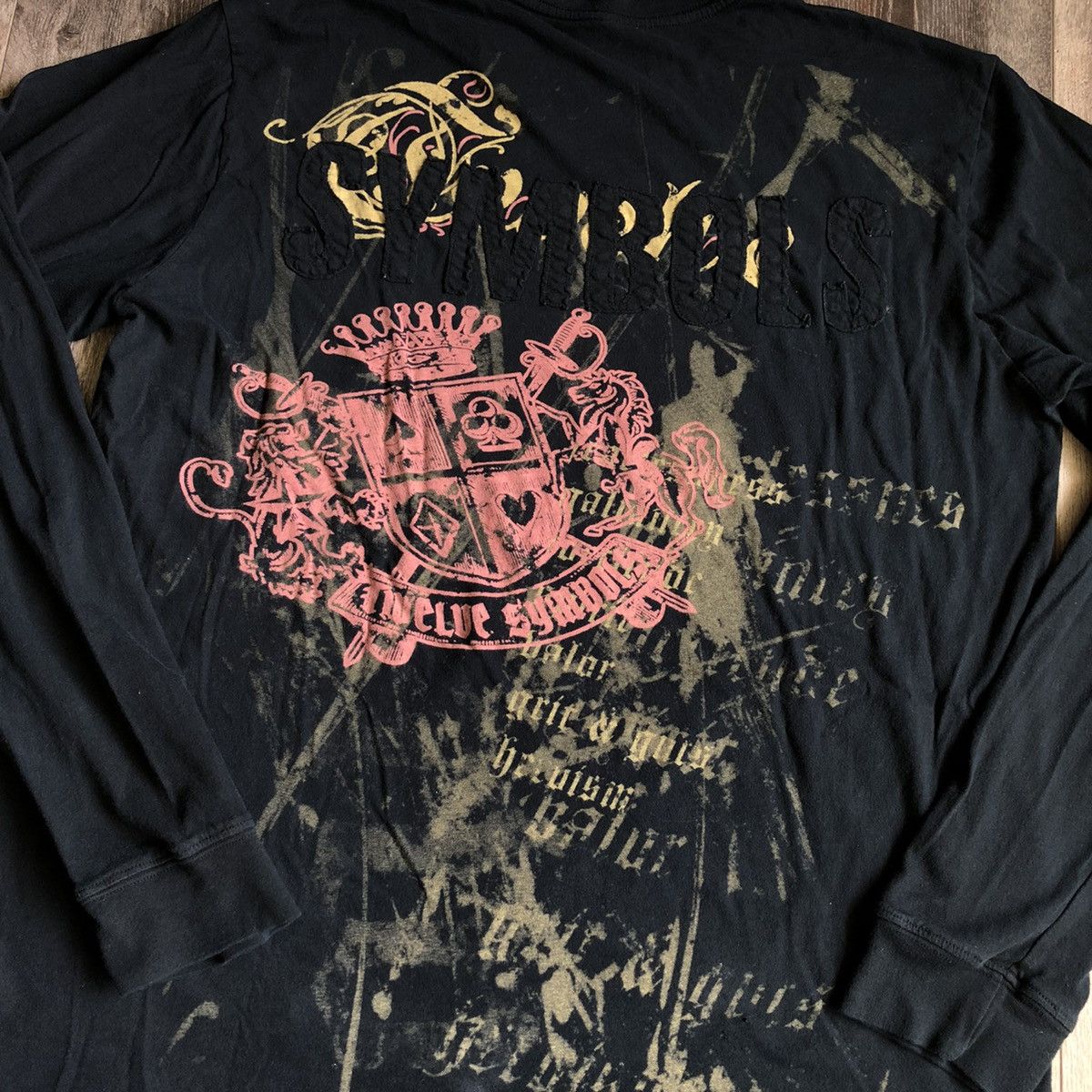 Vintage Vintage 2000s 12 Symbols Raw Strength Graphic Longsleeve Tee Size US XL / EU 56 / 4 - 4 Thumbnail