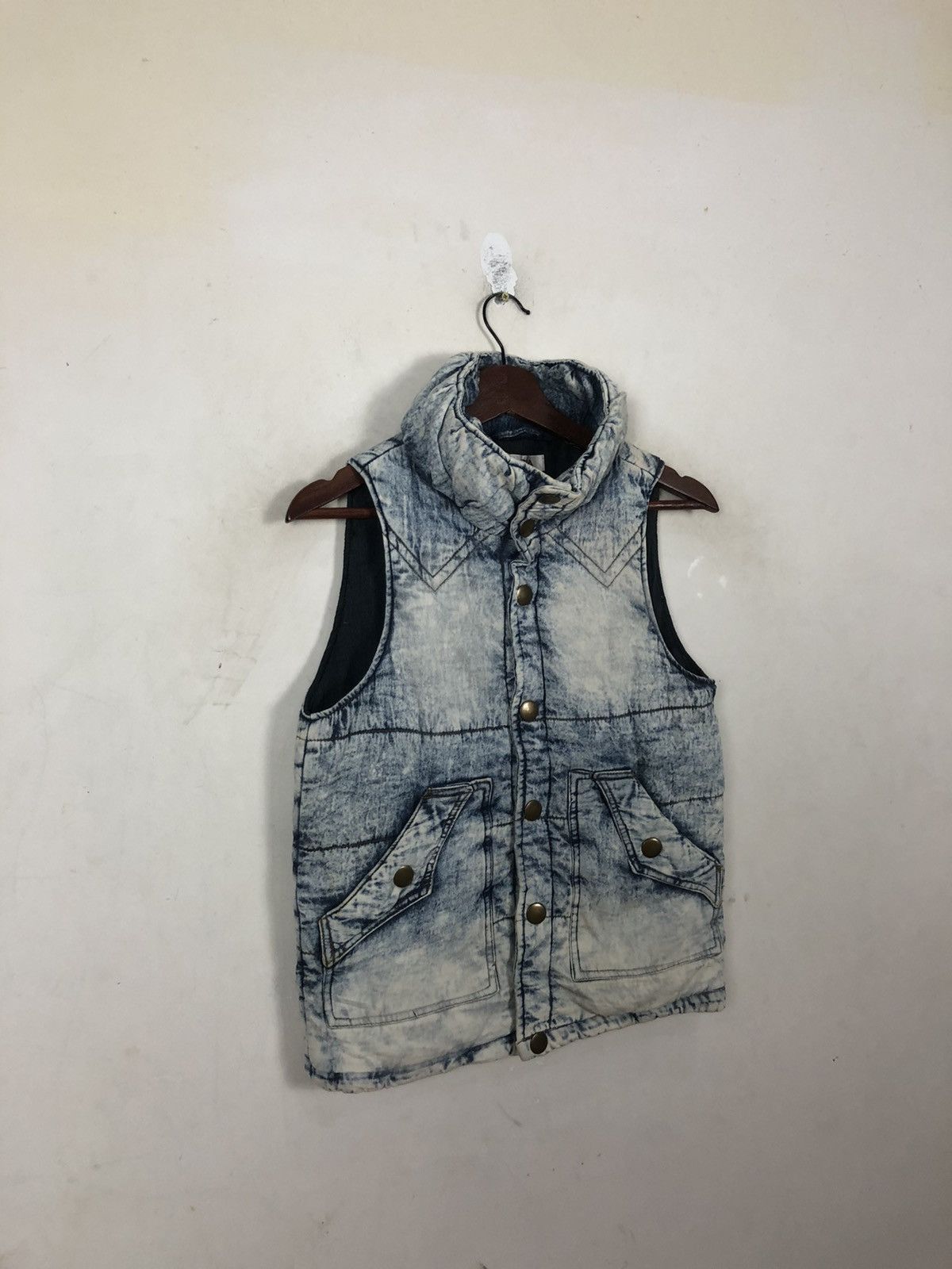 Japanese Brand × Vintage Vintage Gracia Acid Wash Denim Styles Vest Size US M / EU 48-50 / 2 - 3 Thumbnail