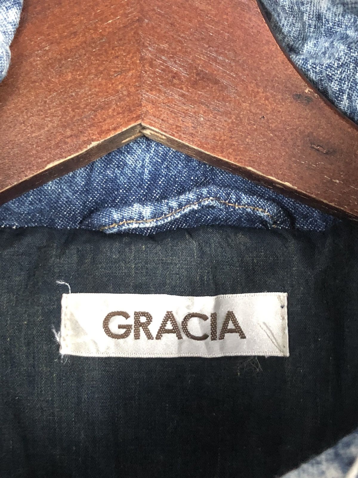 Japanese Brand × Vintage Vintage Gracia Acid Wash Denim Styles Vest Size US M / EU 48-50 / 2 - 8 Thumbnail