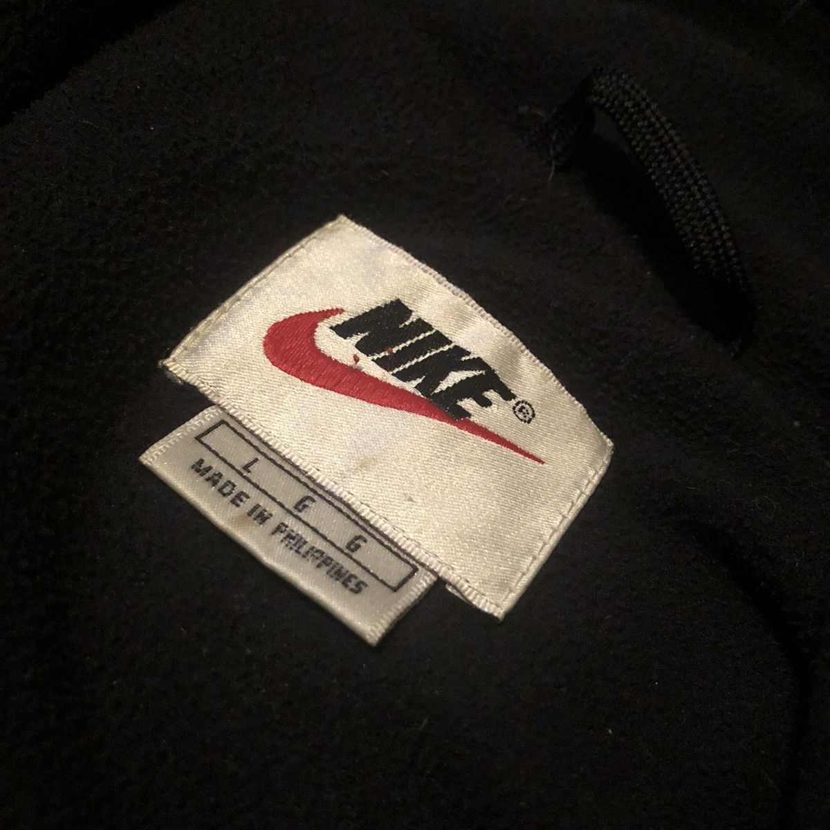 Nike Vintage 1990s Nike Swoosh Zip Jacket Windbreaker Hood Parka Size US L / EU 52-54 / 3 - 7 Thumbnail