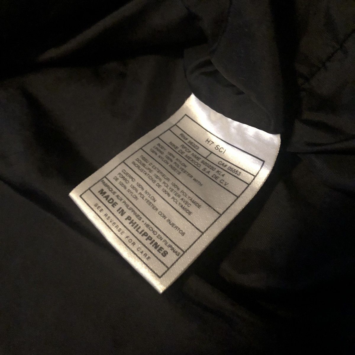 Nike Vintage 1990s Nike Swoosh Zip Jacket Windbreaker Hood Parka Size US L / EU 52-54 / 3 - 11 Thumbnail