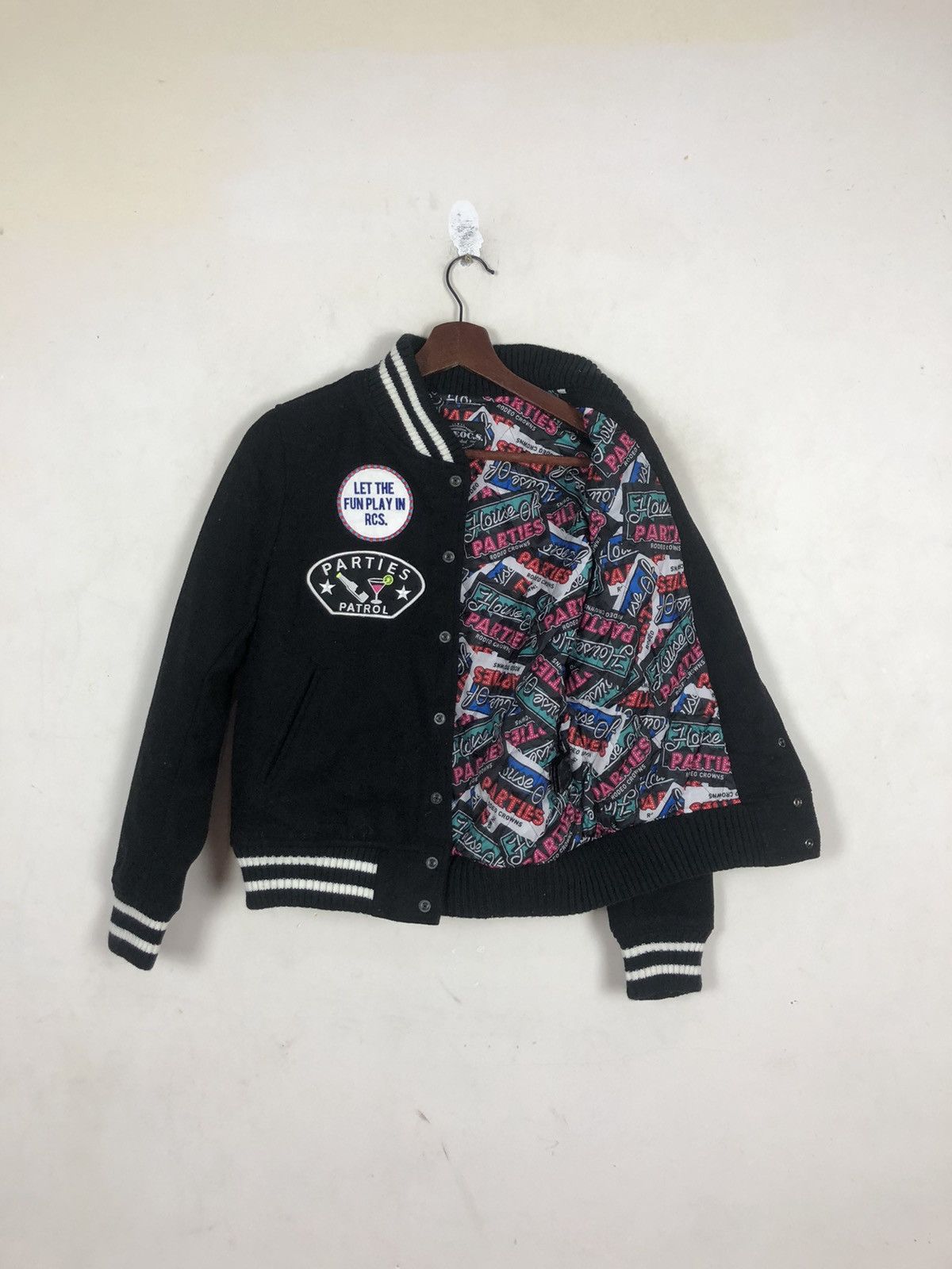 Japanese Brand Rodeo Crowns House of Parties Wool Varsity Size US S / EU 44-46 / 1 - 4 Thumbnail