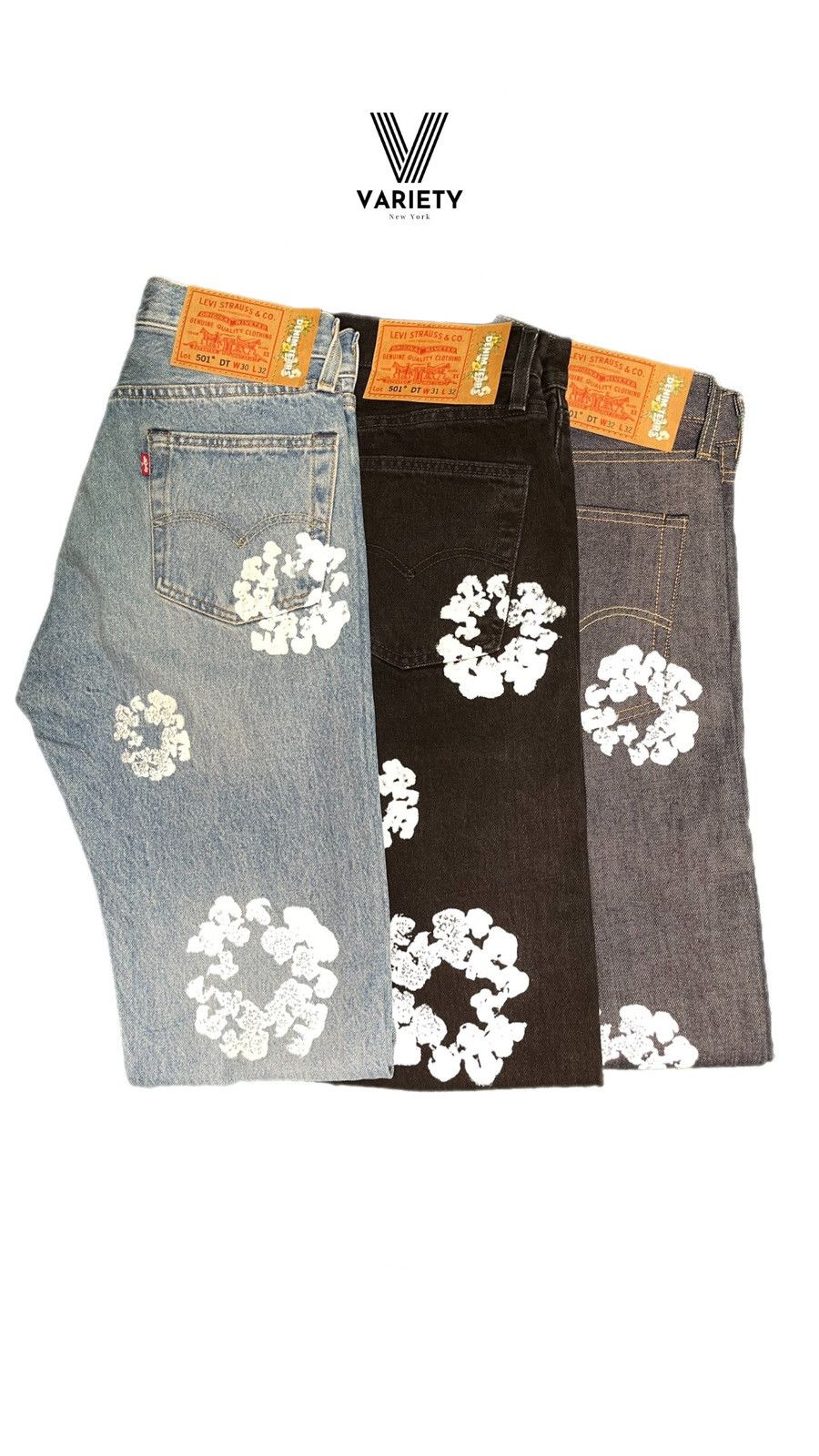 DENIM TEARS Denim Tears Cotton Wreath Jean Black Size US 30 / EU 46 - 5 Thumbnail