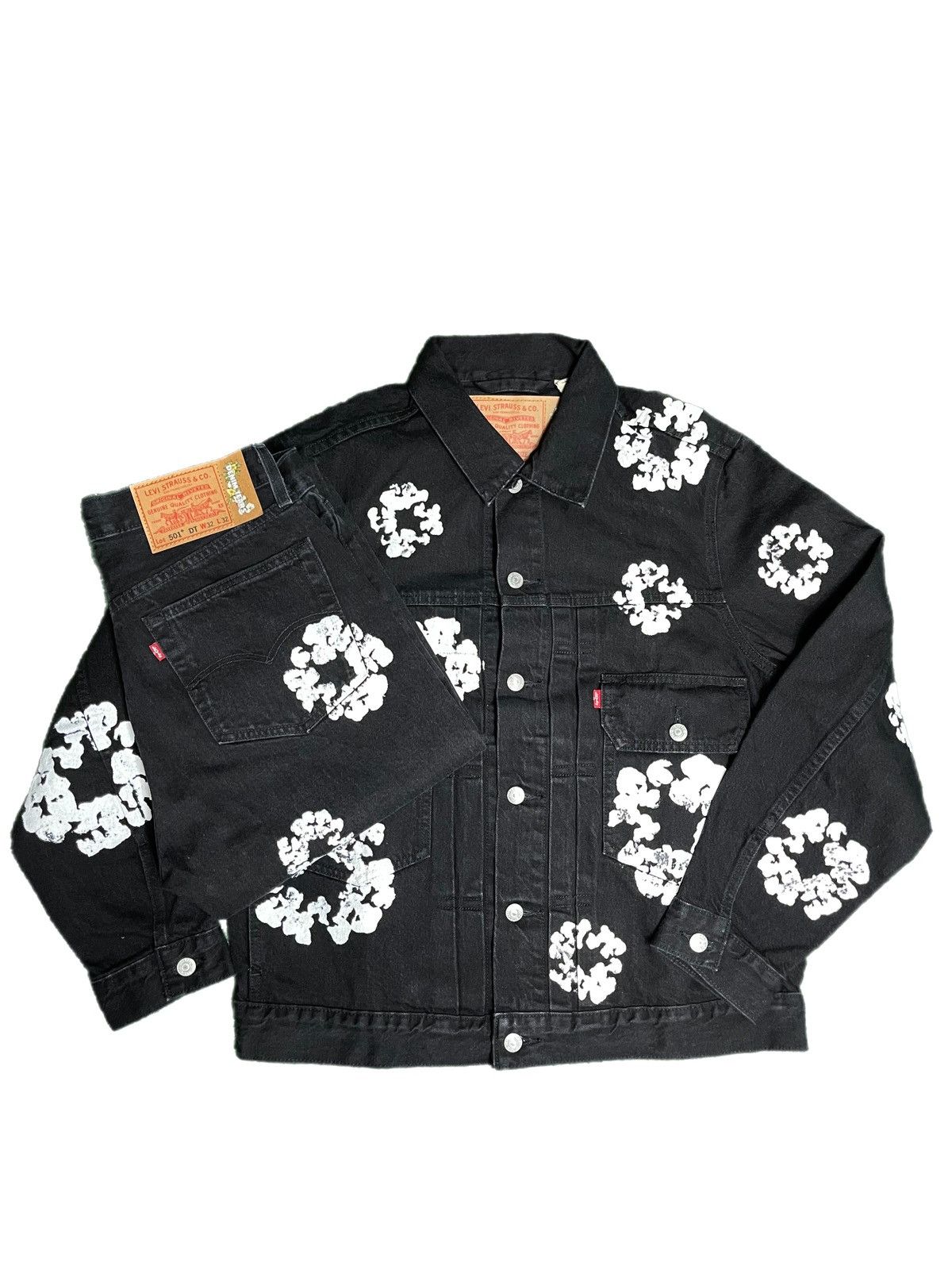 DENIM TEARS Denim Tears Cotton Wreath Jean Black Size US 30 / EU 46 - 4 Thumbnail