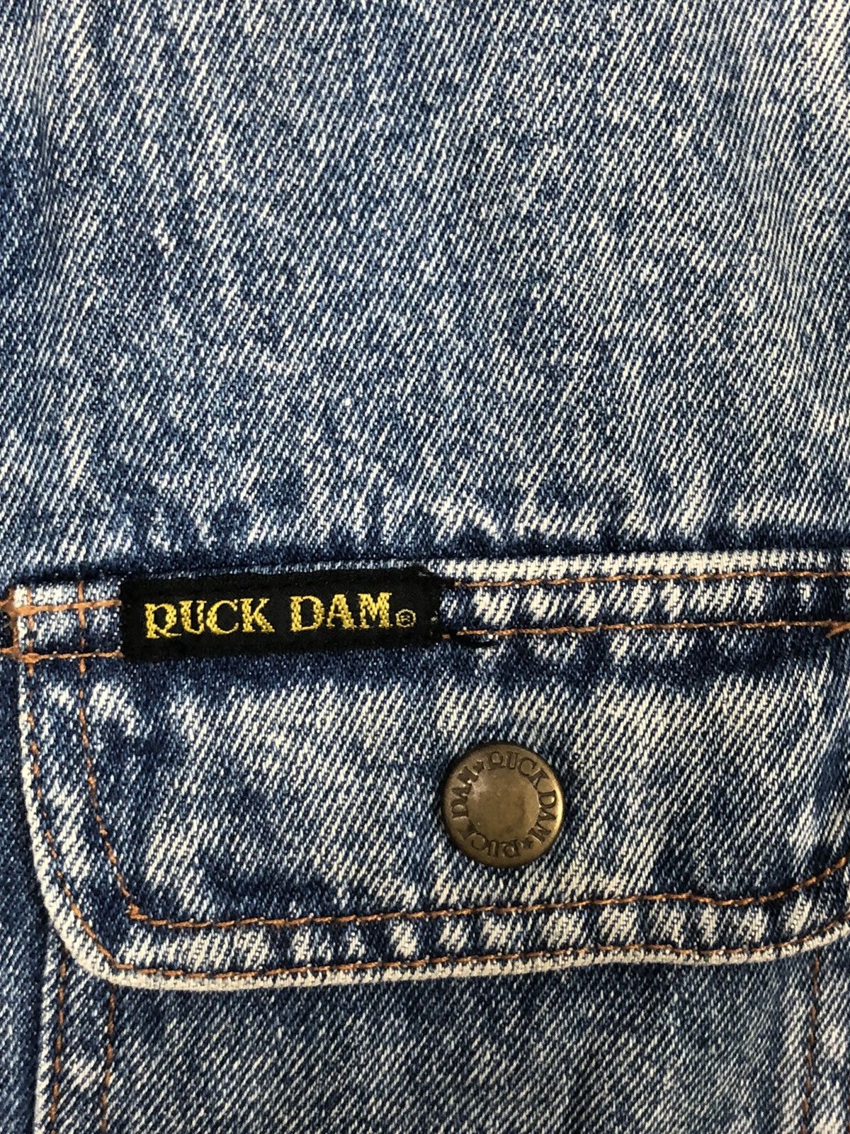 Japanese Brand × Vintage Vintage Duck Dam Denim Vest Size US L / EU 52-54 / 3 - 9 Thumbnail