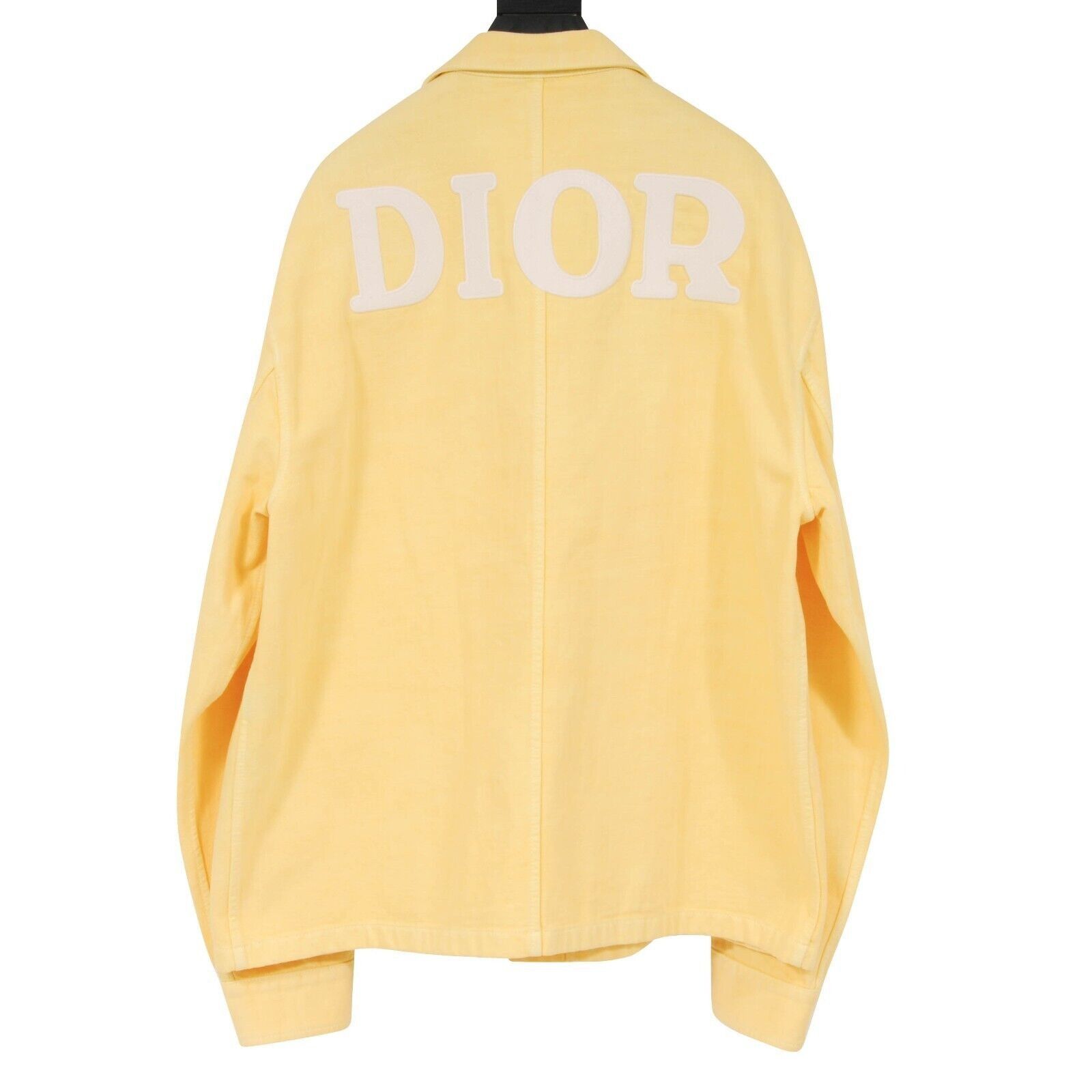 image of Dior 1947 Logo Denim Trucker Jacket Yellow - 01207, Men's (Size XL)