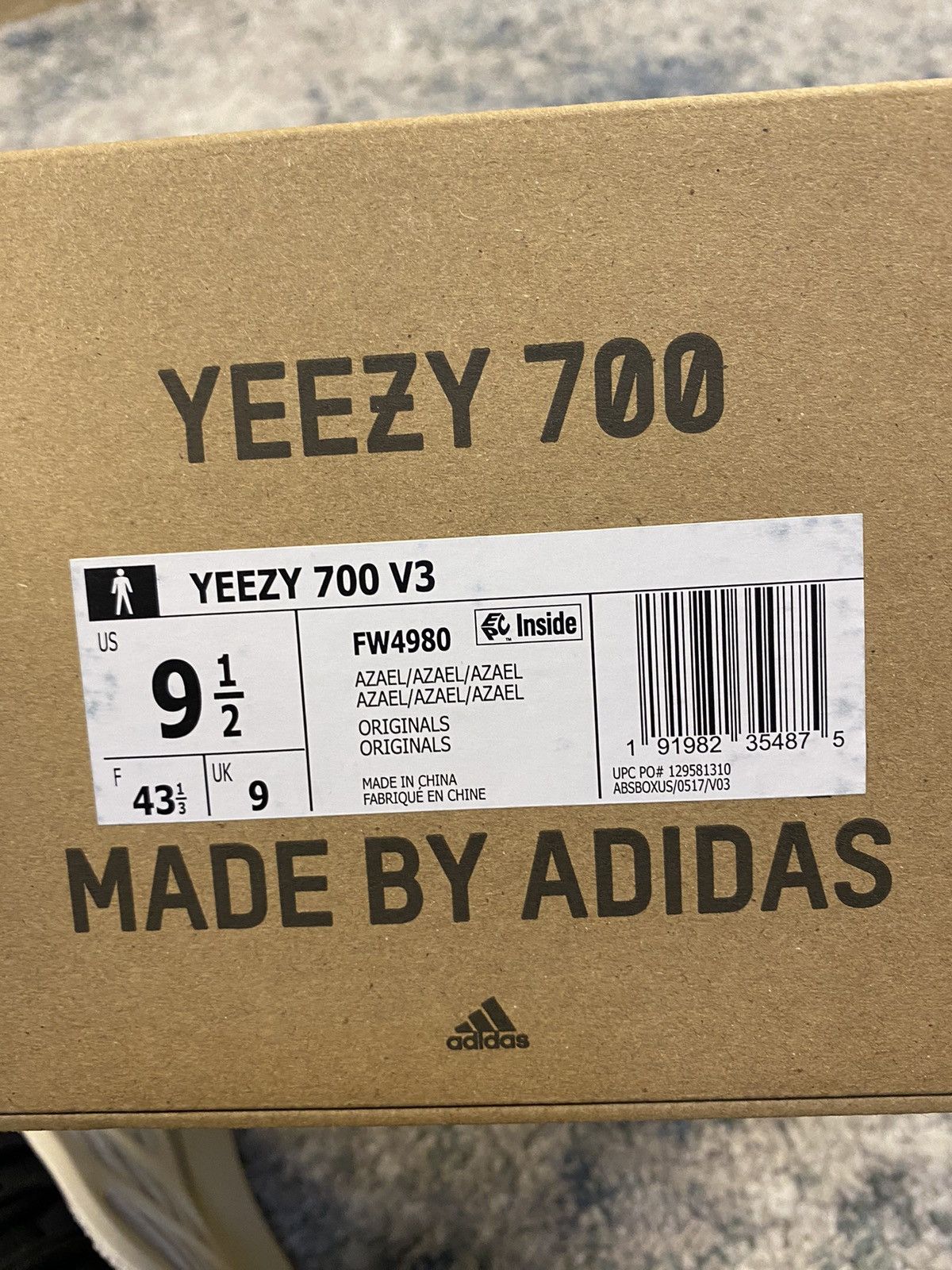 Adidas × Kanye West Adidas Yeezy 700 V3 Azael Size US 9.5 / EU 42-43 - 7 Thumbnail