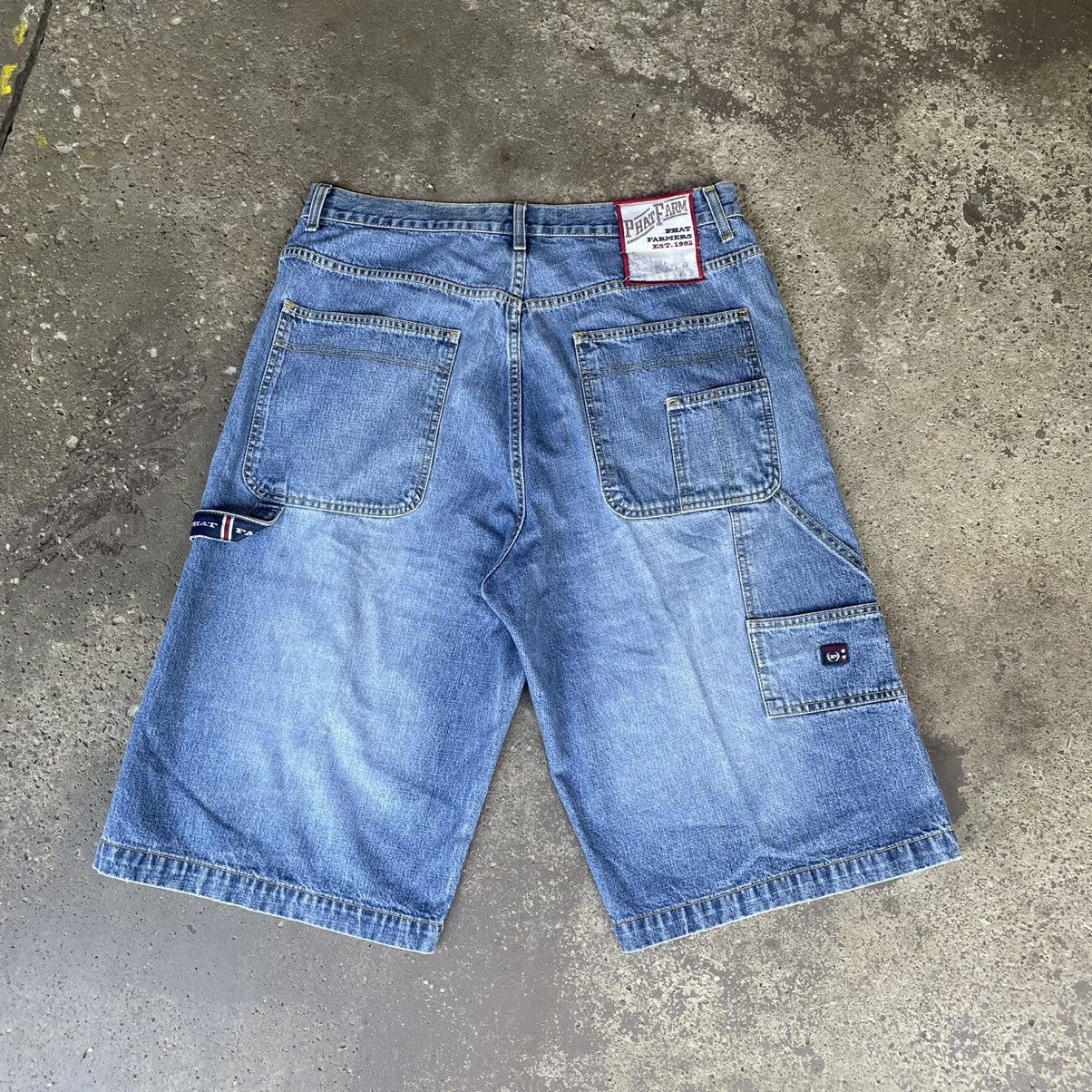 Phat Farm BAGGY VINTAGE Y2K PHAT FARM CARPENTER JEAN SHORTS | Grailed