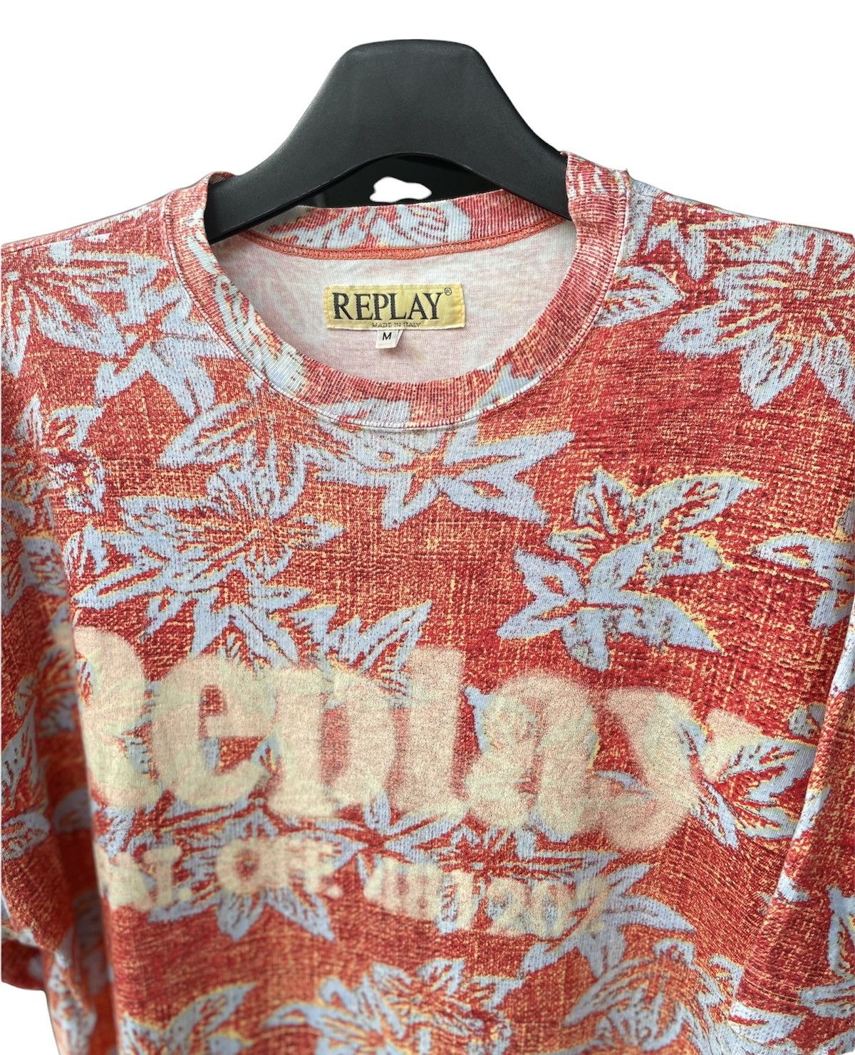Le Grande Bleu (L.G.B.) Replay Vintage Floral Full Print Tshirt Size US XL / EU 56 / 4 - 2 Thumbnail