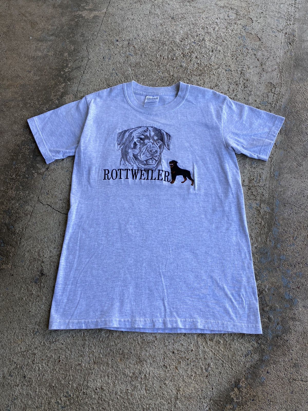 Vintage Vintage 90’s Dog Rottweiler Embroidered Shirt Size US S / EU 44-46 / 1 - 1 Thumbnail