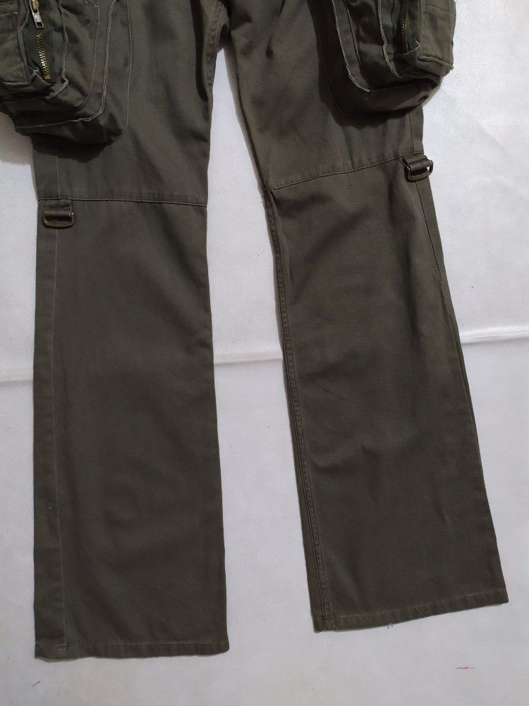 Japanese Brand 🔥 Root Three Multipocket Cargo Tactical Flared Pants Size US 29 - 10 Thumbnail