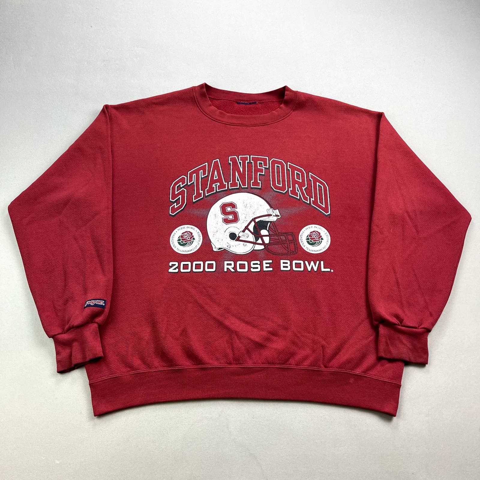 Sweat à Capuche Stanford California Vintage Rouge - Style Sport Rétro Université