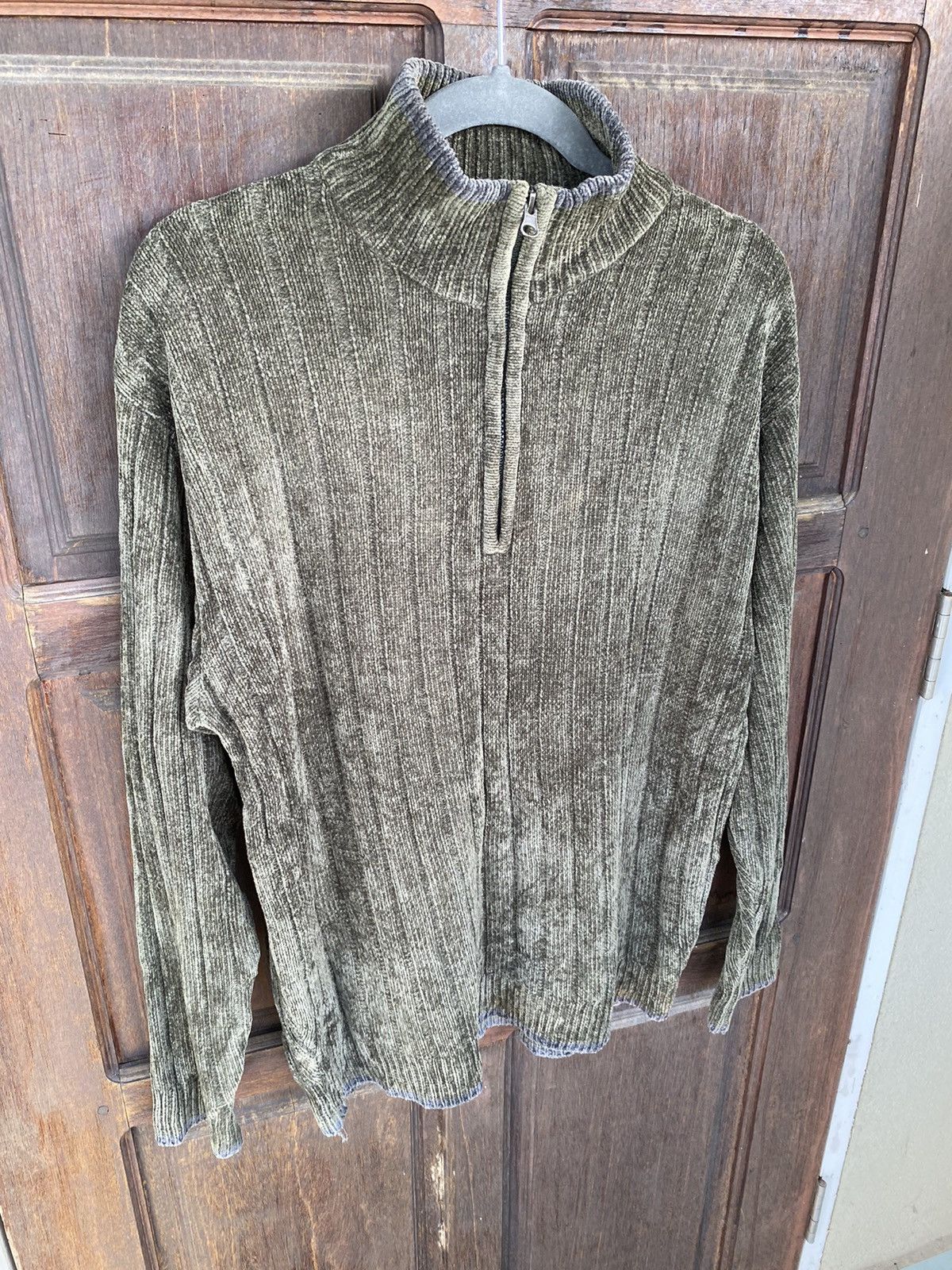 Aran Isles Knitwear × Gianni Valentino × Vintage Vintage Gianni Valentino Half Zip Sweater Jumper Size US M / EU 48-50 / 2 - 2 Thumbnail