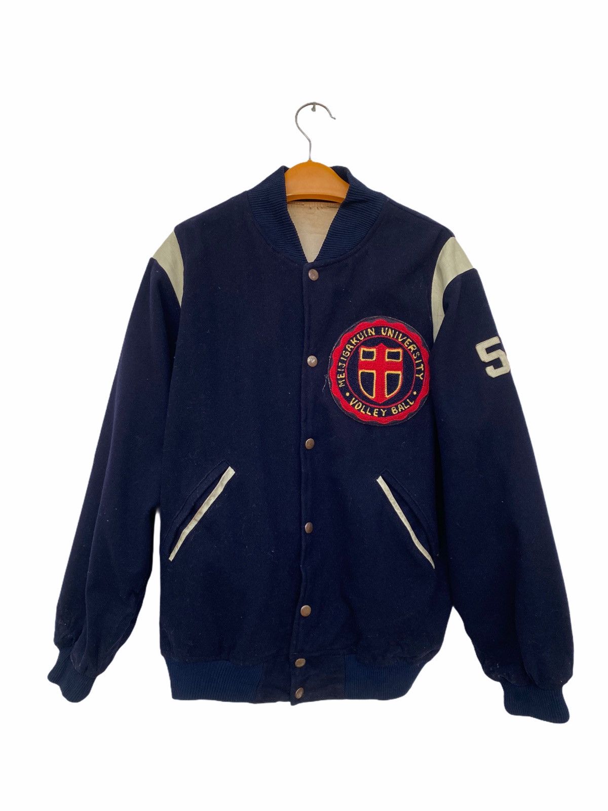 Vintage Vintage Meijigakuin University Volley Ball Varsity Jacket Size US M / EU 48-50 / 2 - 1 Thumbnail