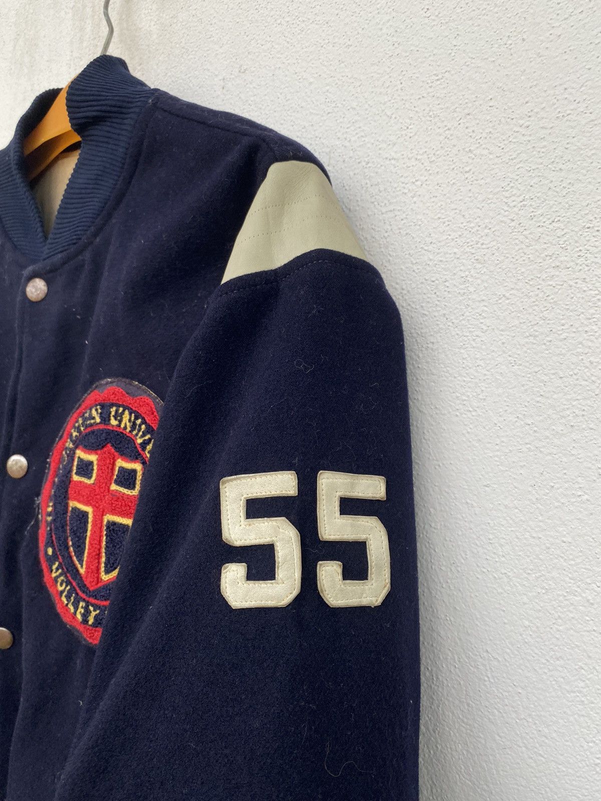Vintage Vintage Meijigakuin University Volley Ball Varsity Jacket Size US M / EU 48-50 / 2 - 4 Thumbnail