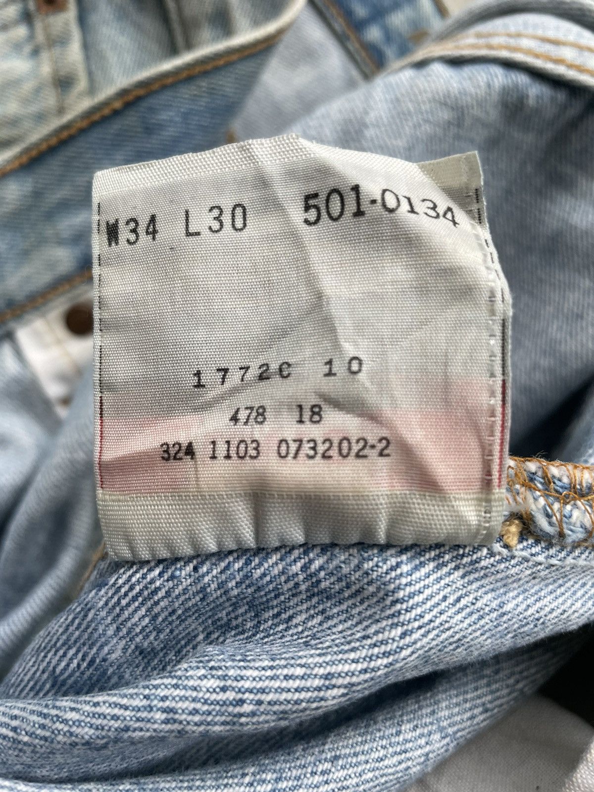 Levi's Levi’s 501 e 2003 Mexico Aging Faded Wash Size US 34 / EU 50 - 16 Thumbnail