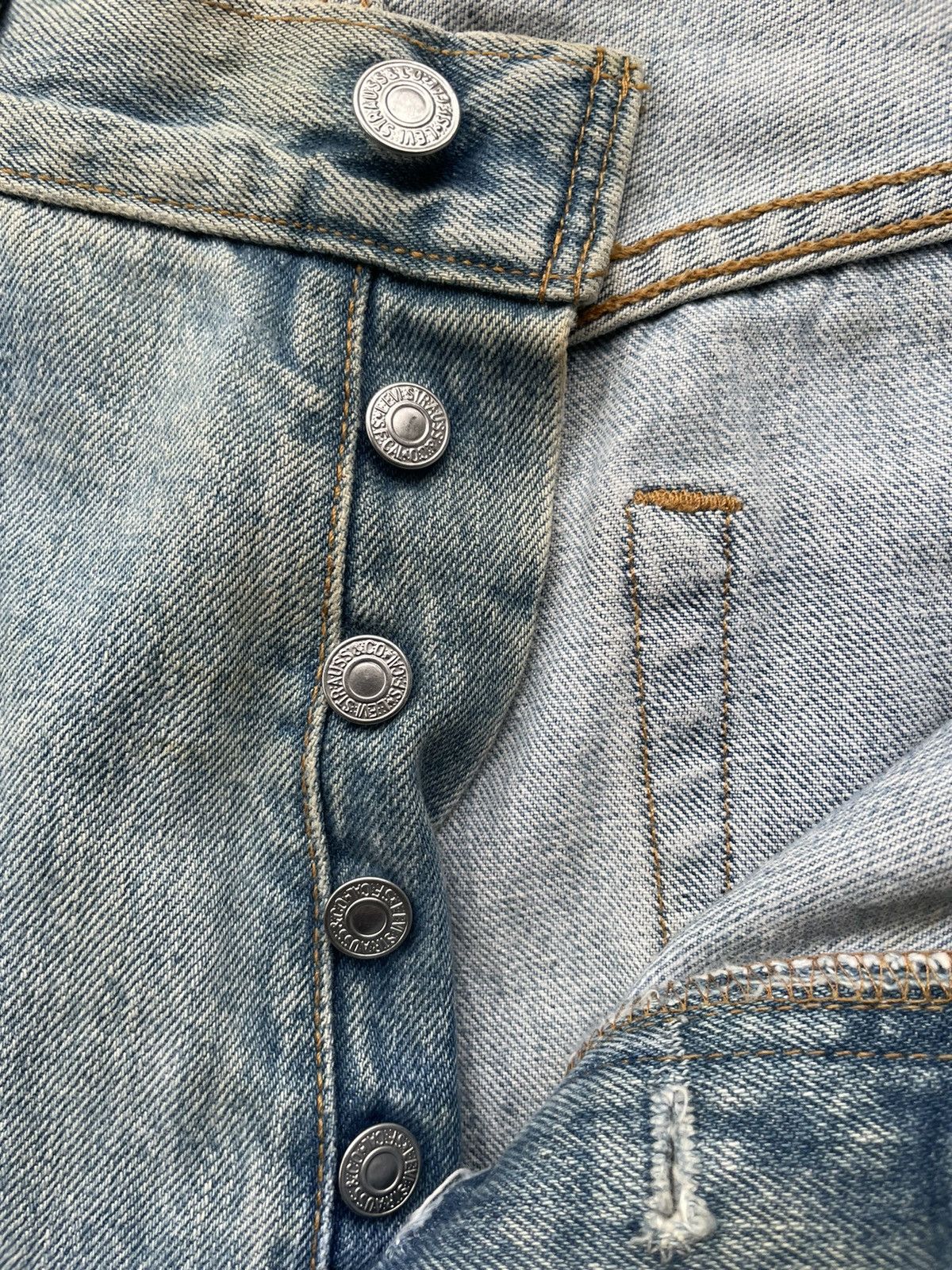 Levi's Levi’s 501 e 2003 Mexico Aging Faded Wash Size US 34 / EU 50 - 24 Thumbnail