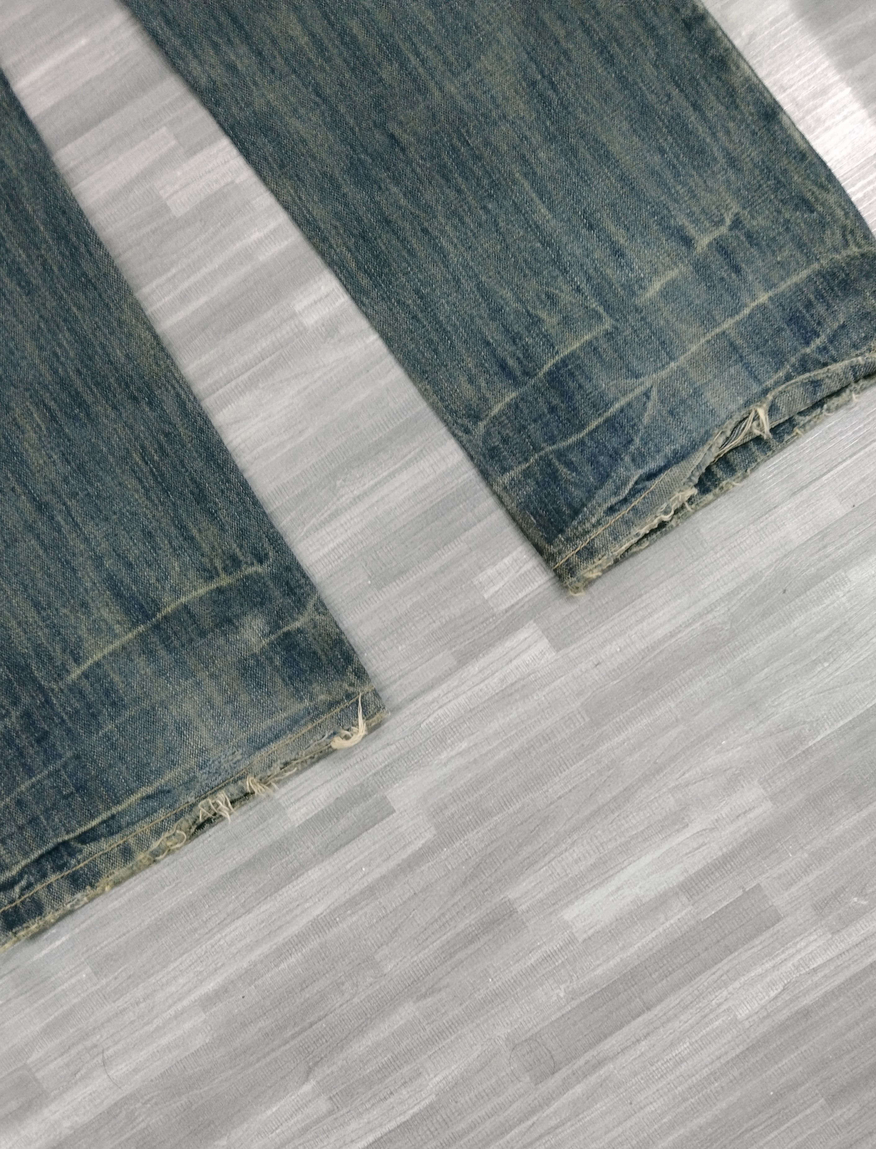 Art Comes First × Japanese Brand INTERNATIONALE DISTRESSED PACTHWORK DENIM PANTS Size US 31 - 8 Thumbnail