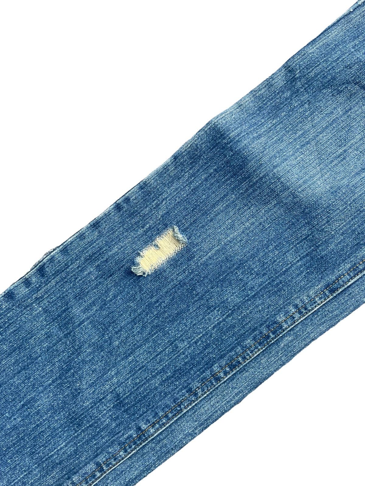 Japanese Brand Point Loma Peace Distresed Denim Size US 33 - 4 Thumbnail